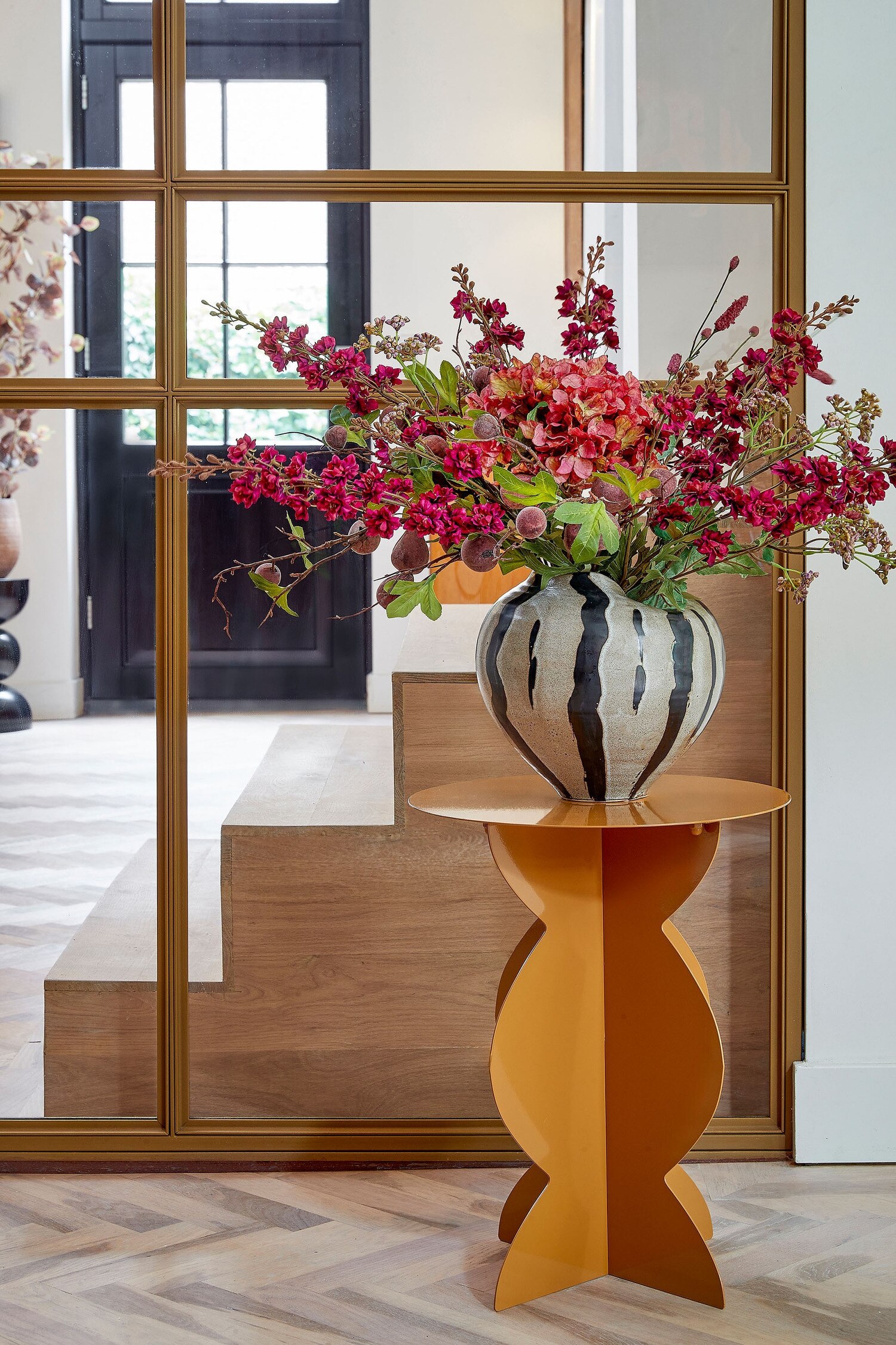 Metal Sidebord - Brun/Sort