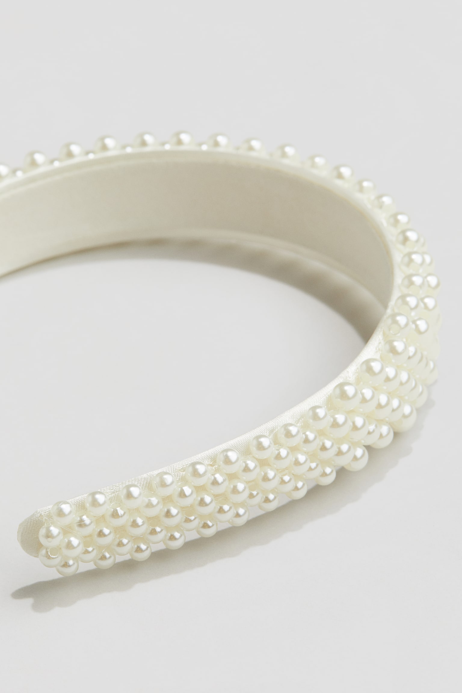 Wide Alice band - Natural white - 2