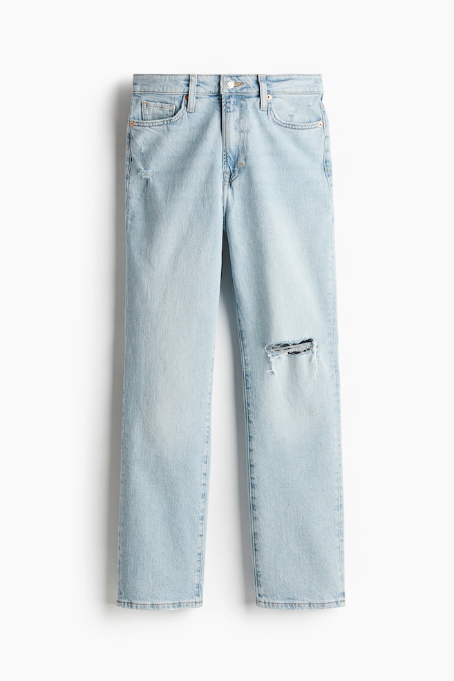 Ultra High Rise Mom Jeans - Light denim blue/Black - 1