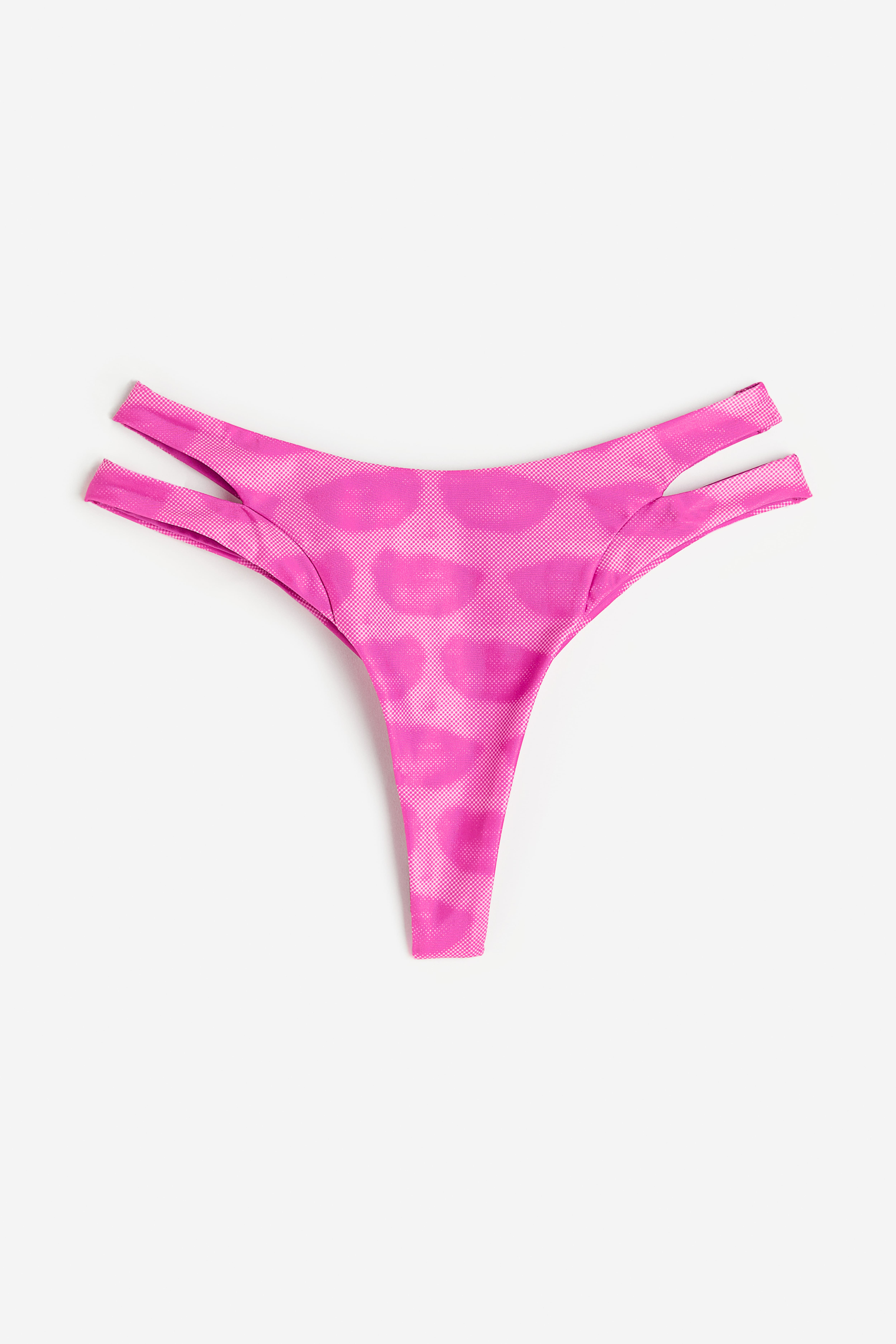 Graphic print bikini bottoms Cerise Lips Ladies H M GB