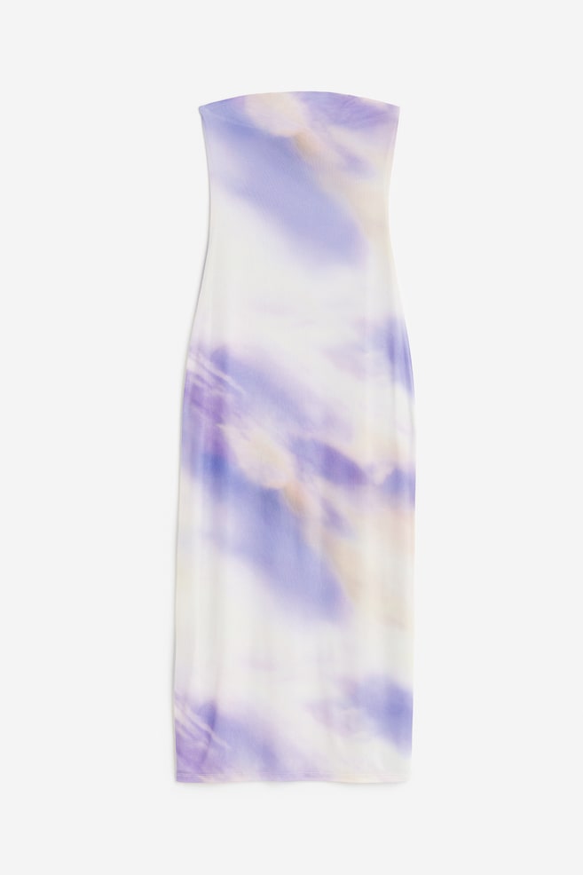 Bandeau-kjole i mesh - Lys lilla/Ombre - 2