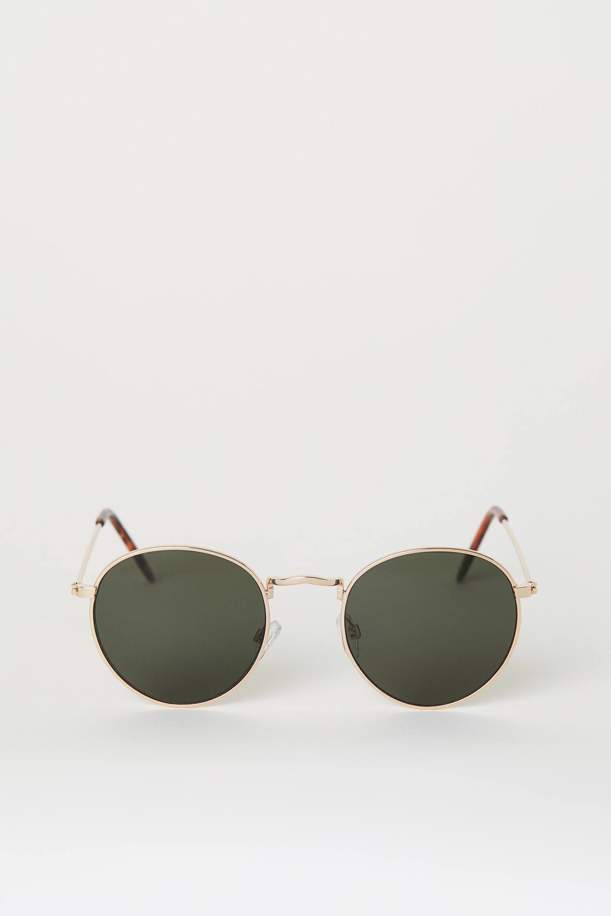 Sonnenbrille - Goldfarben/Dunkelgrün - Men | H&M DE
