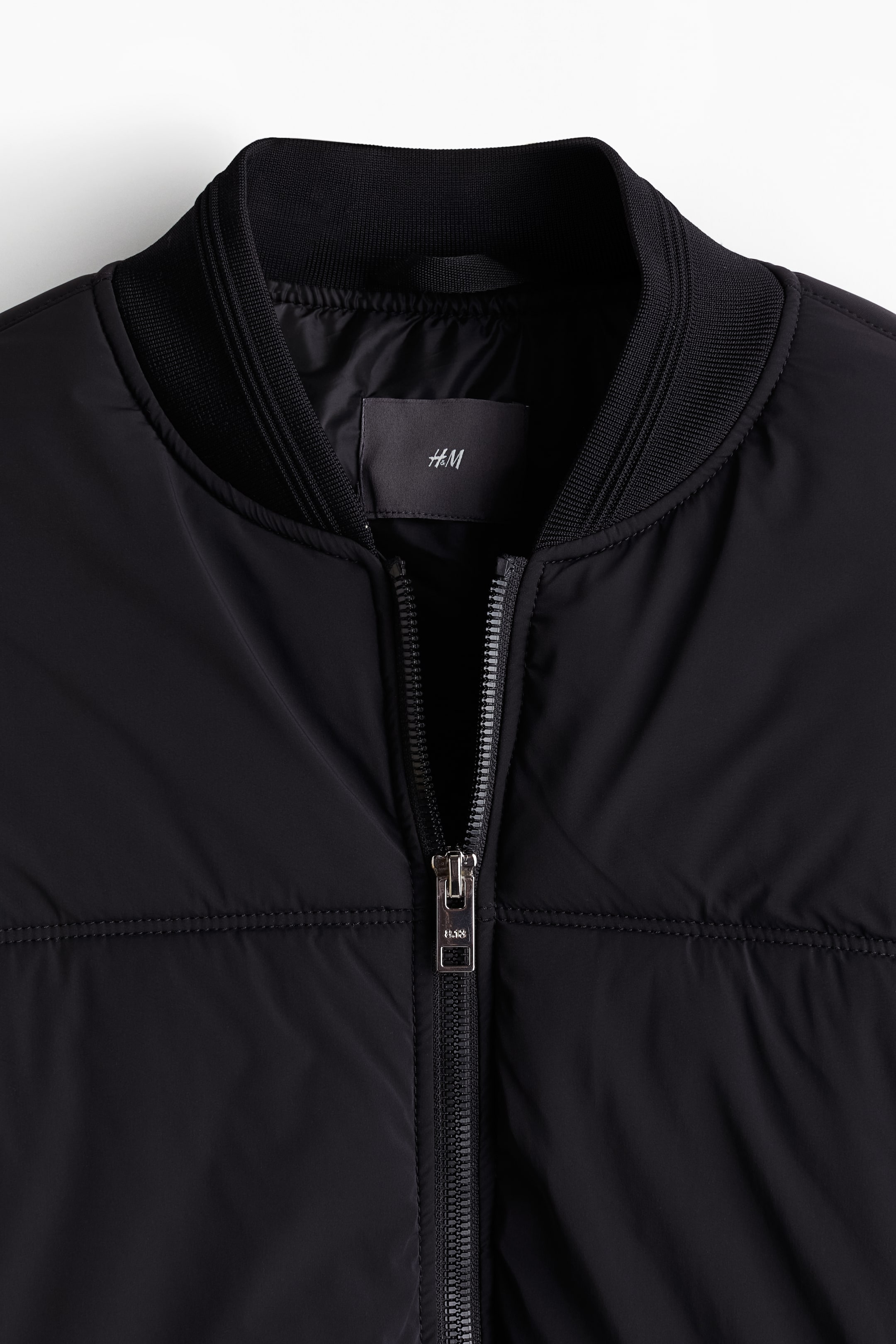 Loose Fit Padded bomber jacket - Black - Men | H&M GB 7