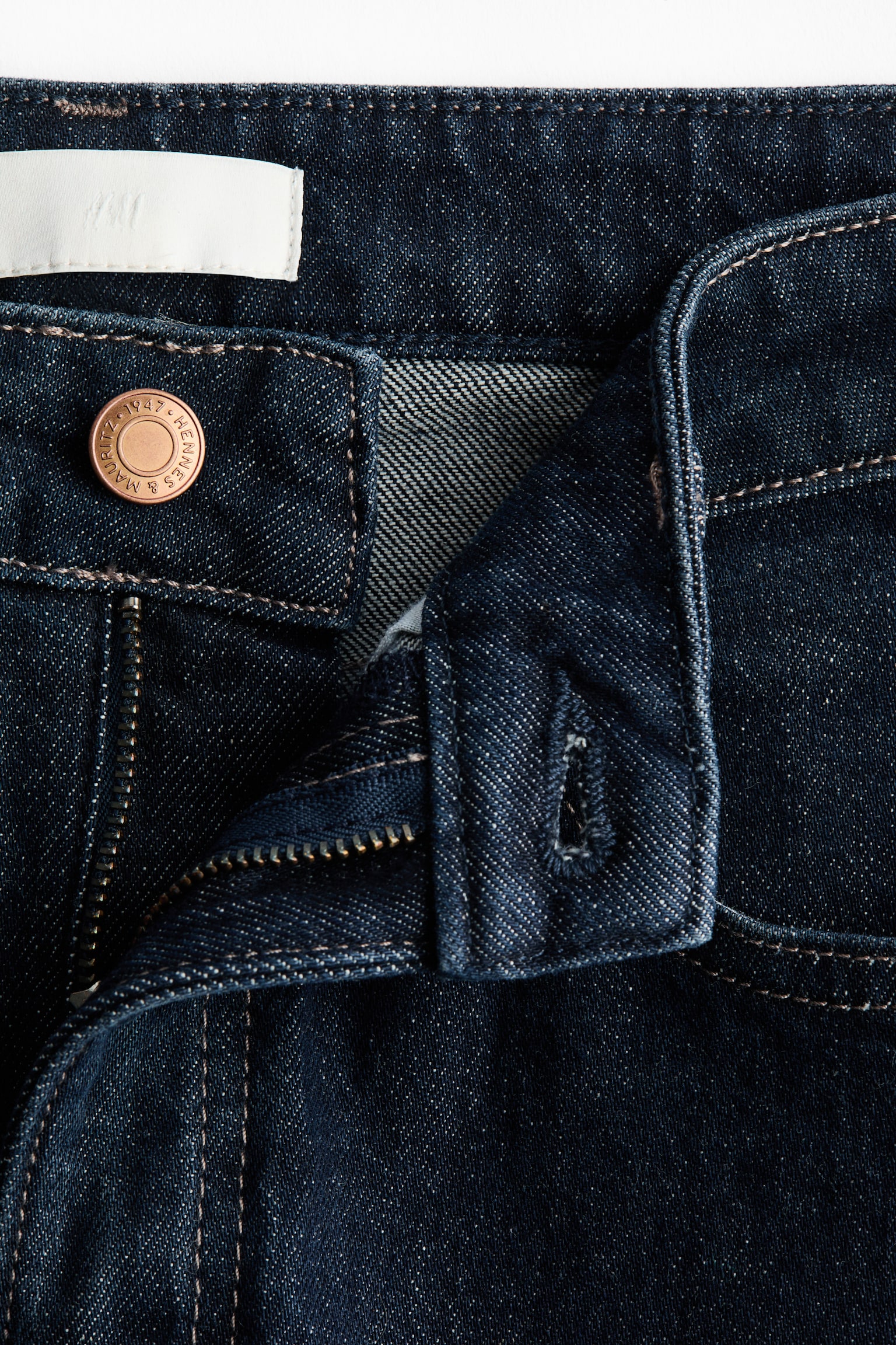 하이웨이스트 와이드 진 - 다크 데님 블루/화이트/데님 블루/화이트/라이트 데님 블루/다크 데님 그레이/라이트 데님 블루/다크 데님 블루/데님 블루/다크 데님 블루/네이비 데님 블루 - 6