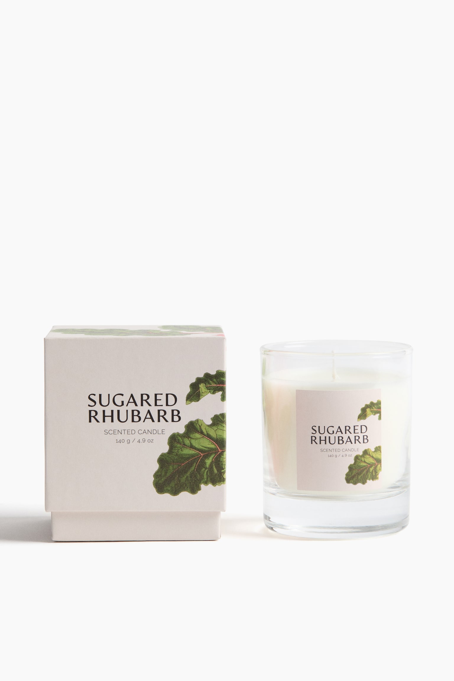 Duftkerze im Glasgefäß - Sugared Rhubarb/Ginger Bread/Almond Macaron