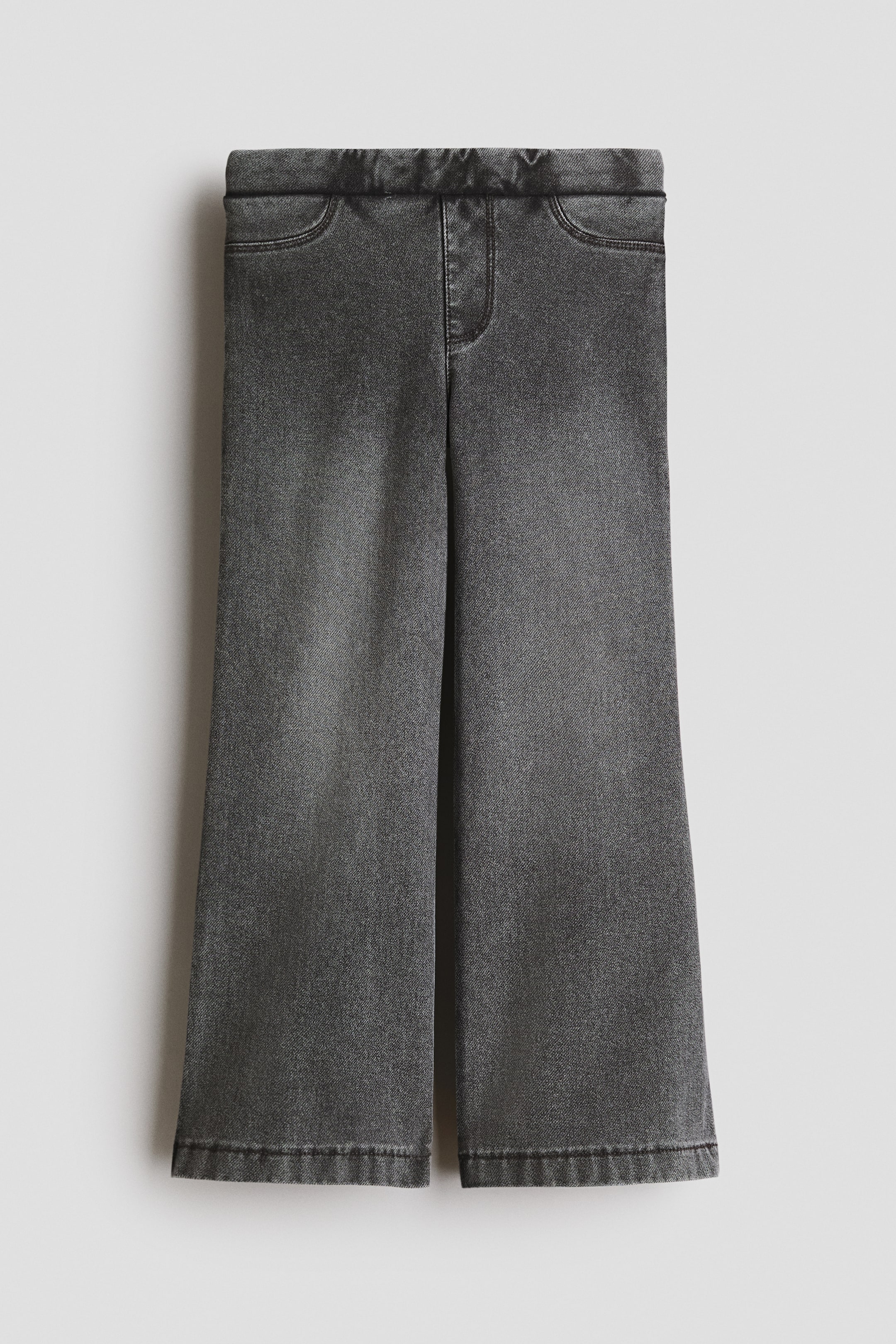 拡大画像を表示: デニムライクワイドパンツ - デニムグレー - Kids | H&M JP 1