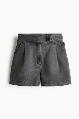 Jeansshorts med skärp