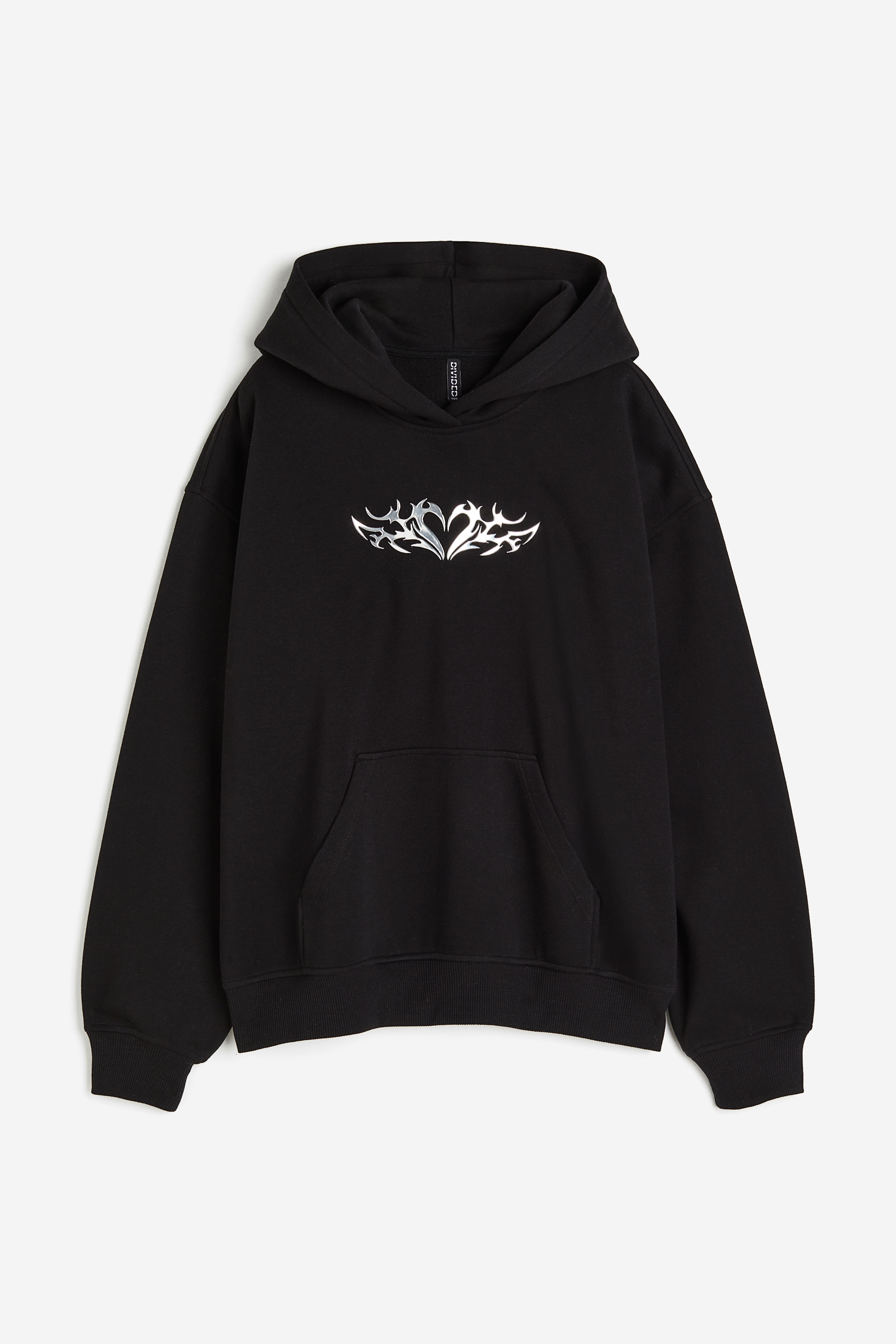 H&m black sweatshirt womens on sale