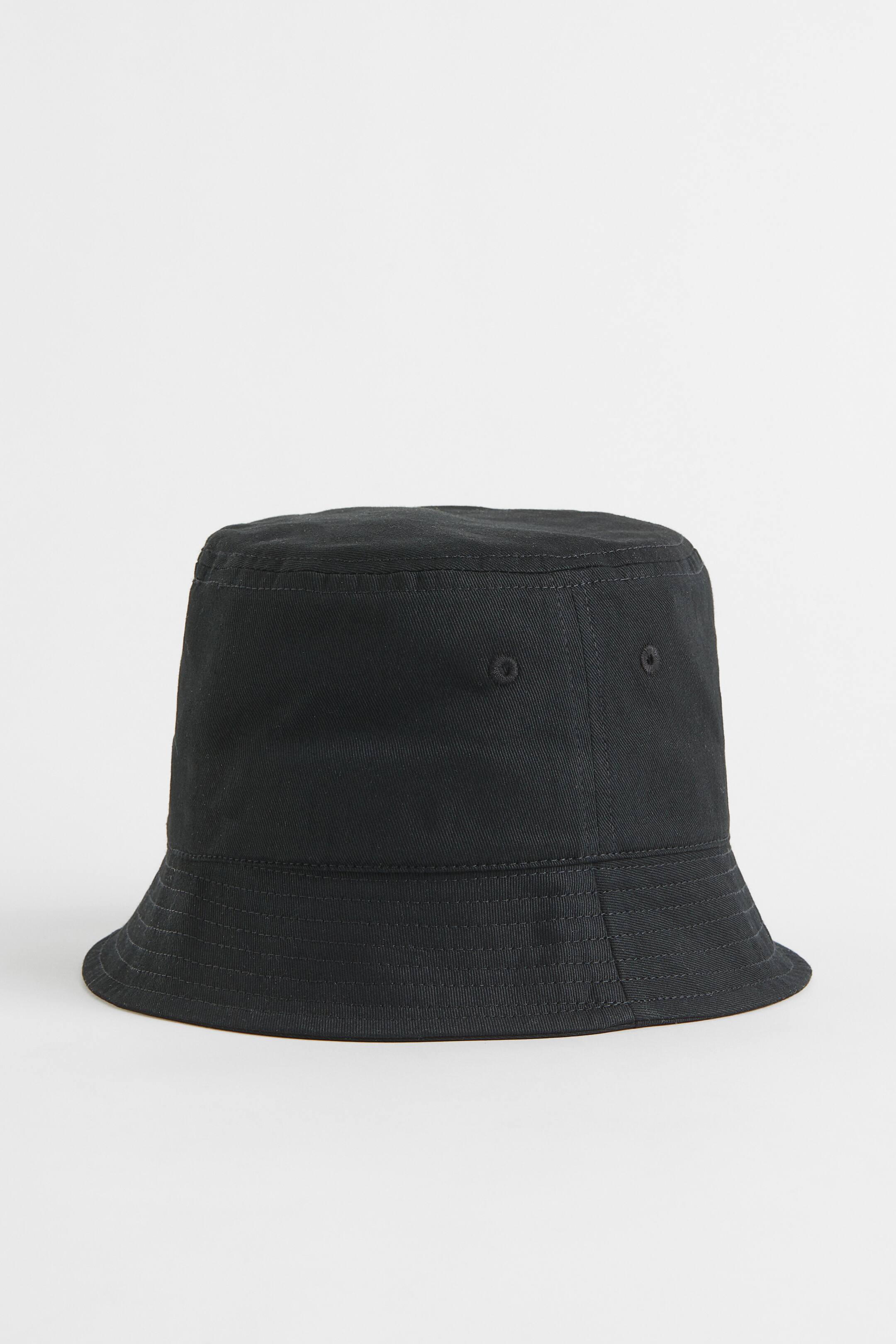查看大圖: 棉質斜紋漁夫帽 - Black - Kids | H&M 1