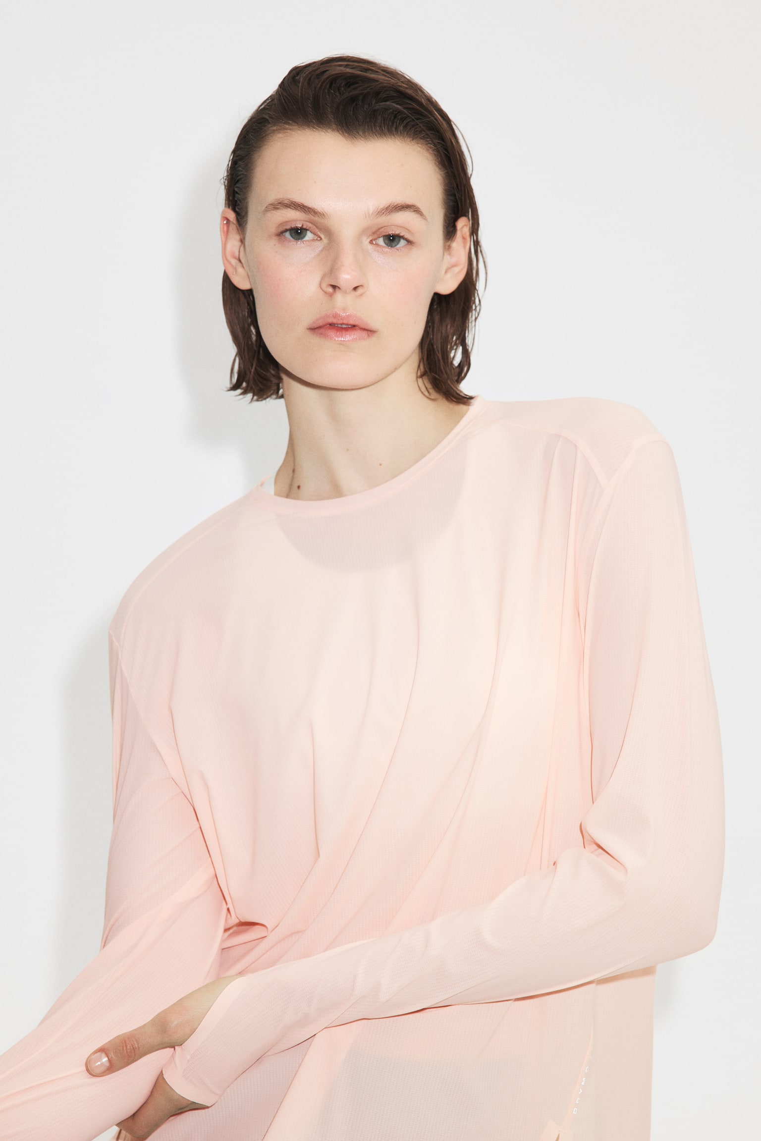 Top de sport DryMove™ - Blush/Bleu amazonite/Noir/Gris clair - 4