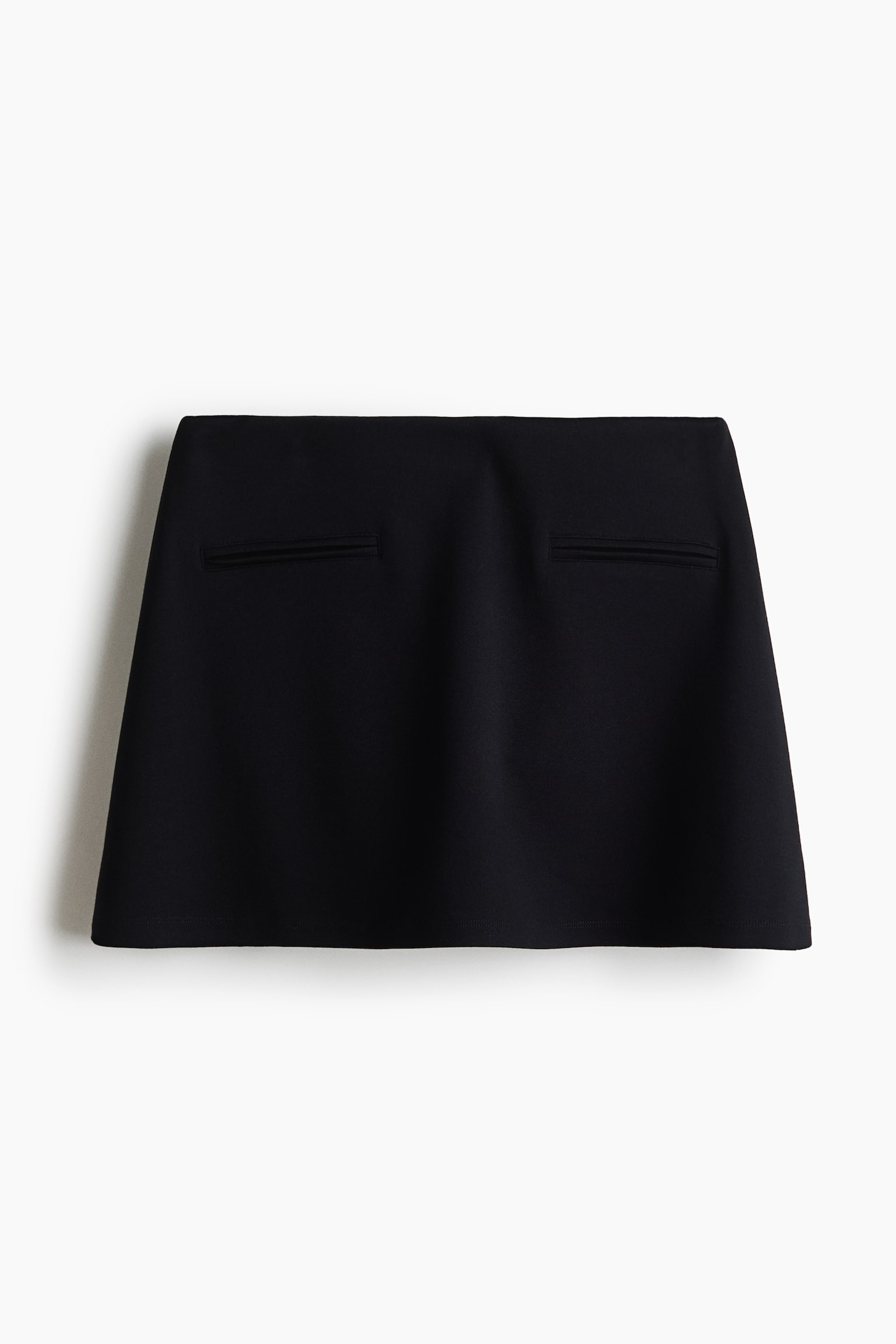 Женская юбка-шорты H&M Viscose-Blend Mini Skort, цвет: Чёрный — фото 1