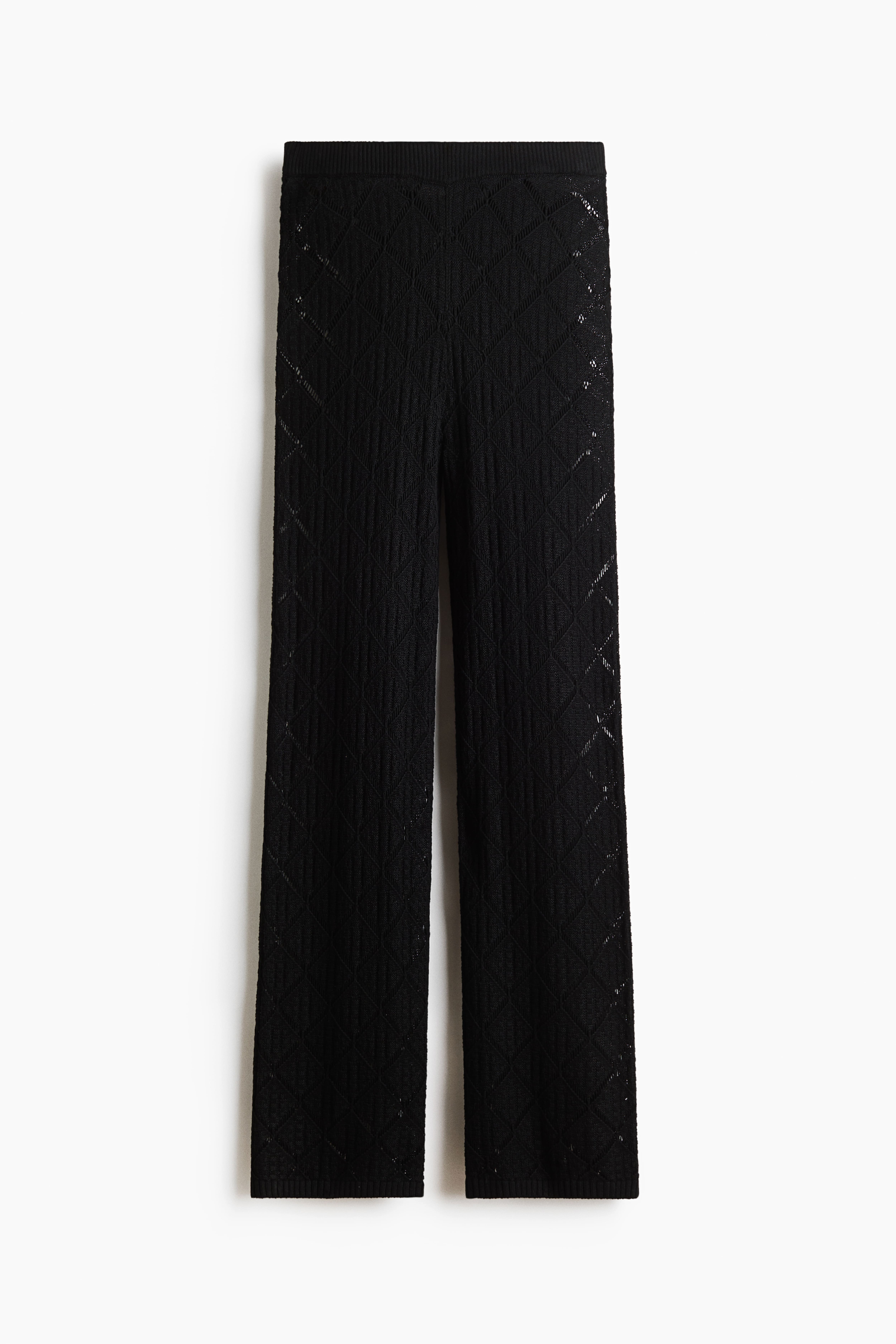 Crochet-Look Pants