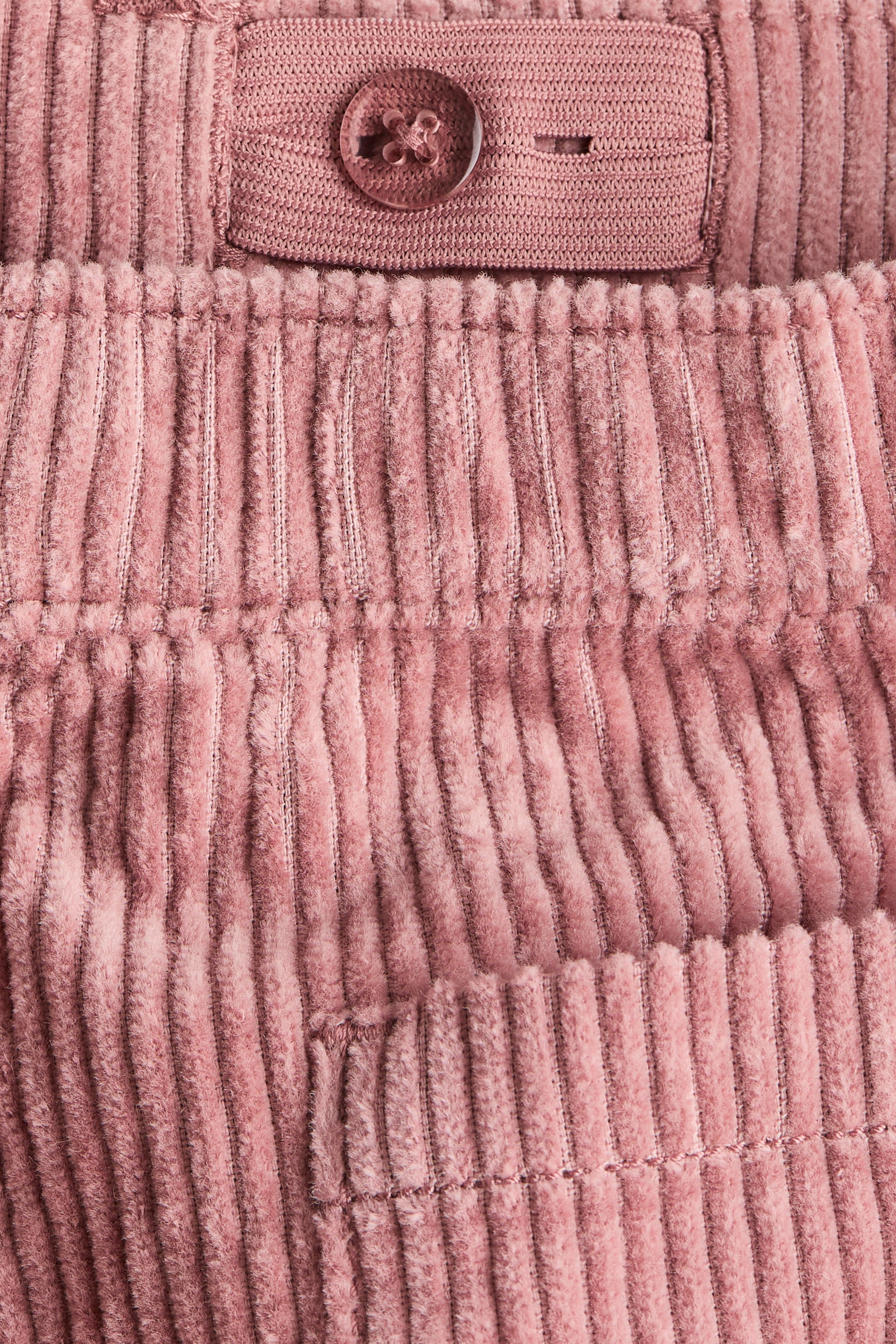 Детские брюки H&M Embroidered-Detail Corduroy, цвет: Пыльный розовый — фото 7