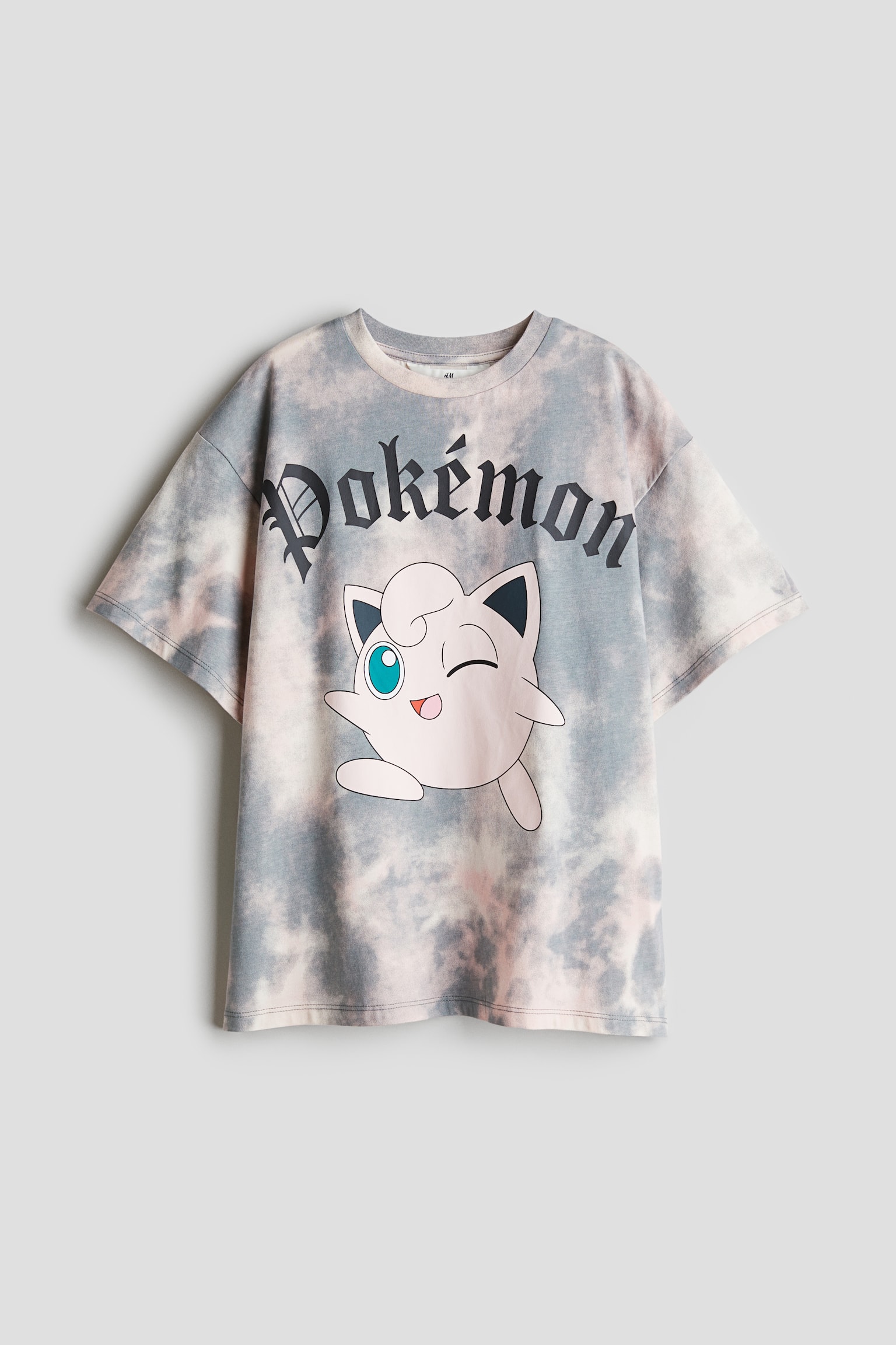 Oversized printed T-shirt - Light grey/Pokémon/Light grey/Kuromi/Light grey/Corpse Bride/Grey/Snow White - 1