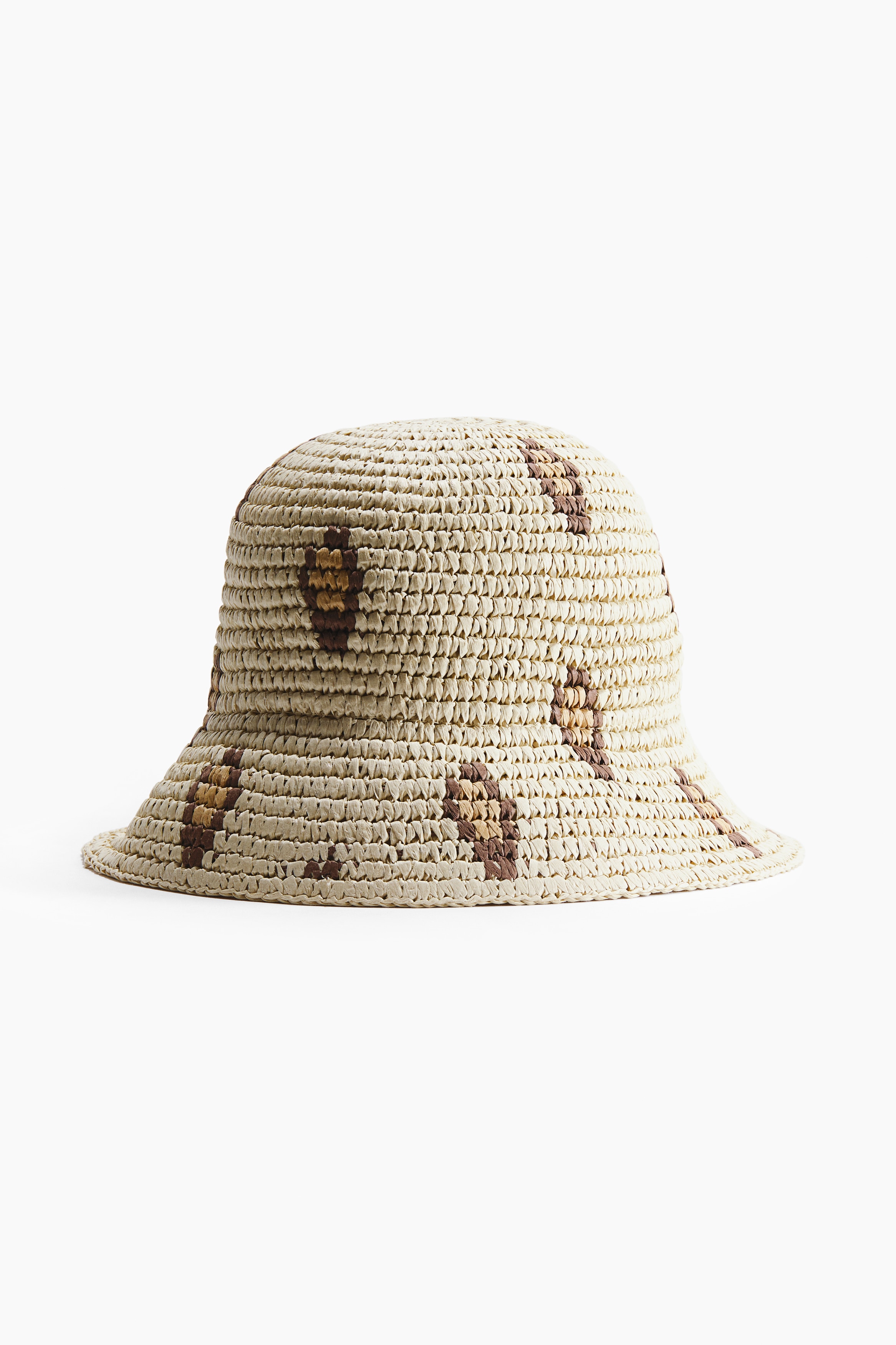 Chapeau de paille - Beige/imprimé léopard