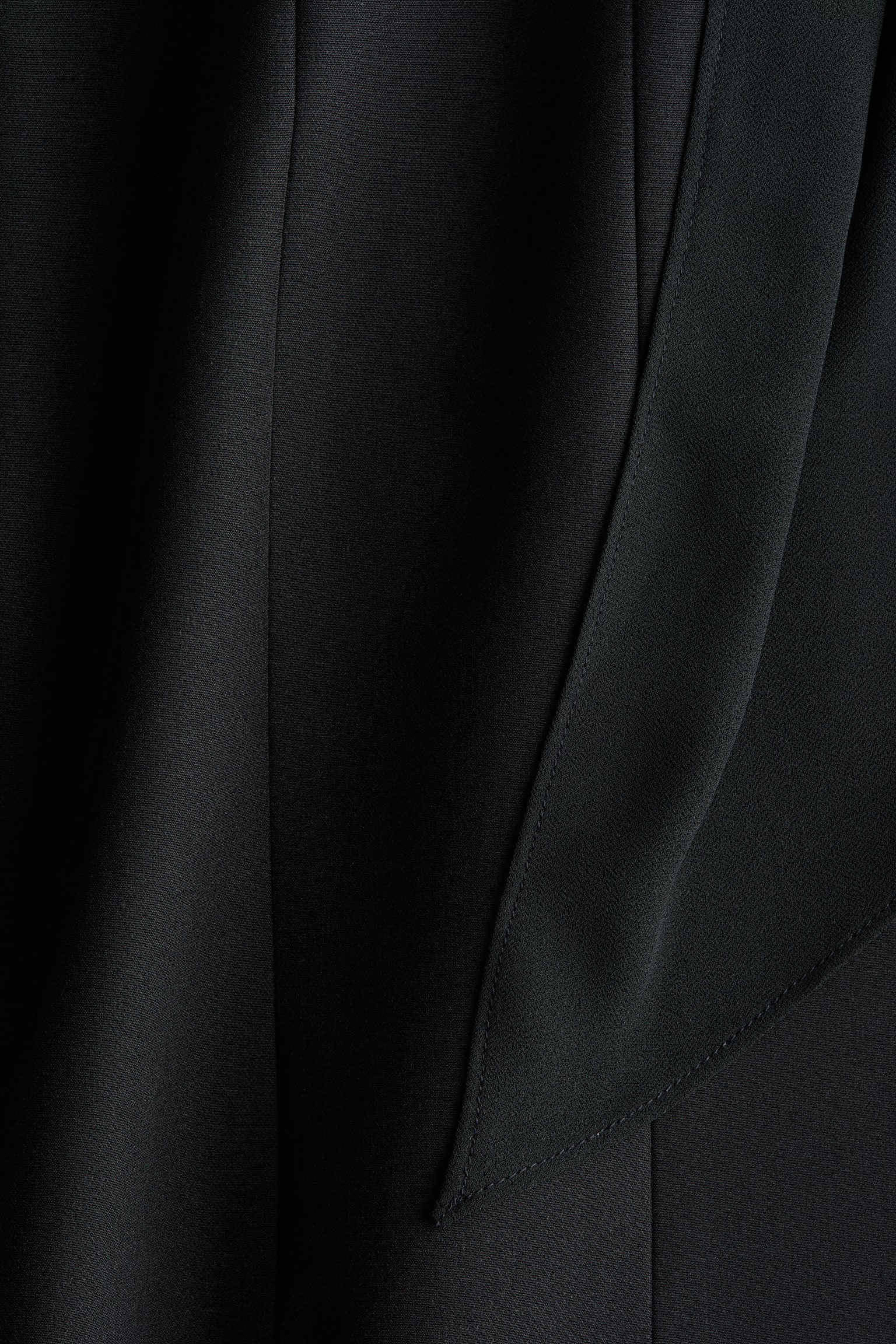 Rose-appliqué halterneck dress - Black - 2