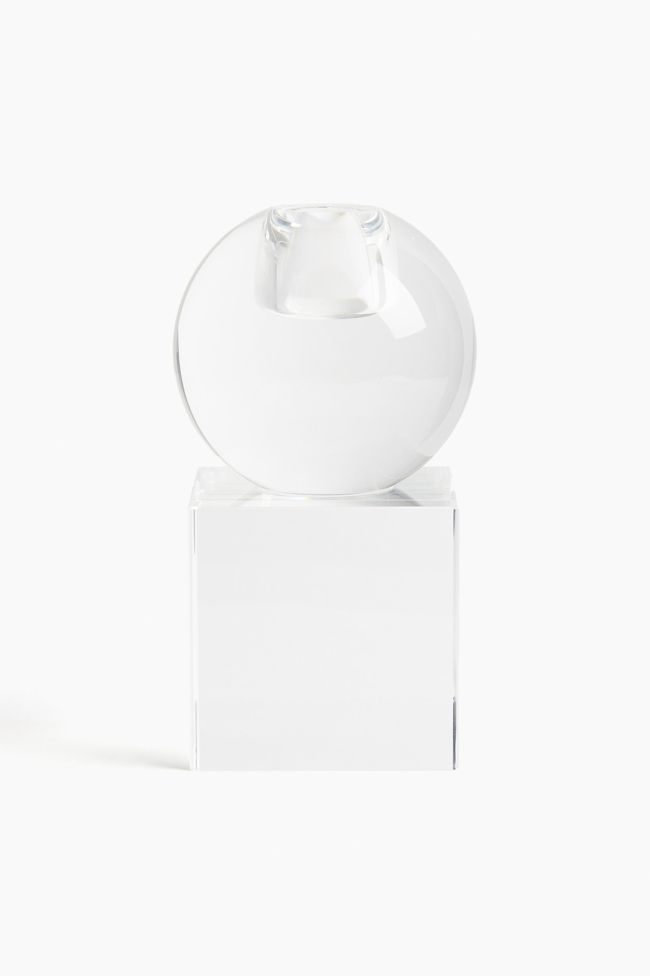 Visa större bild: Hög ljusstake i glas - Transparent - Home All | H&M SE 3