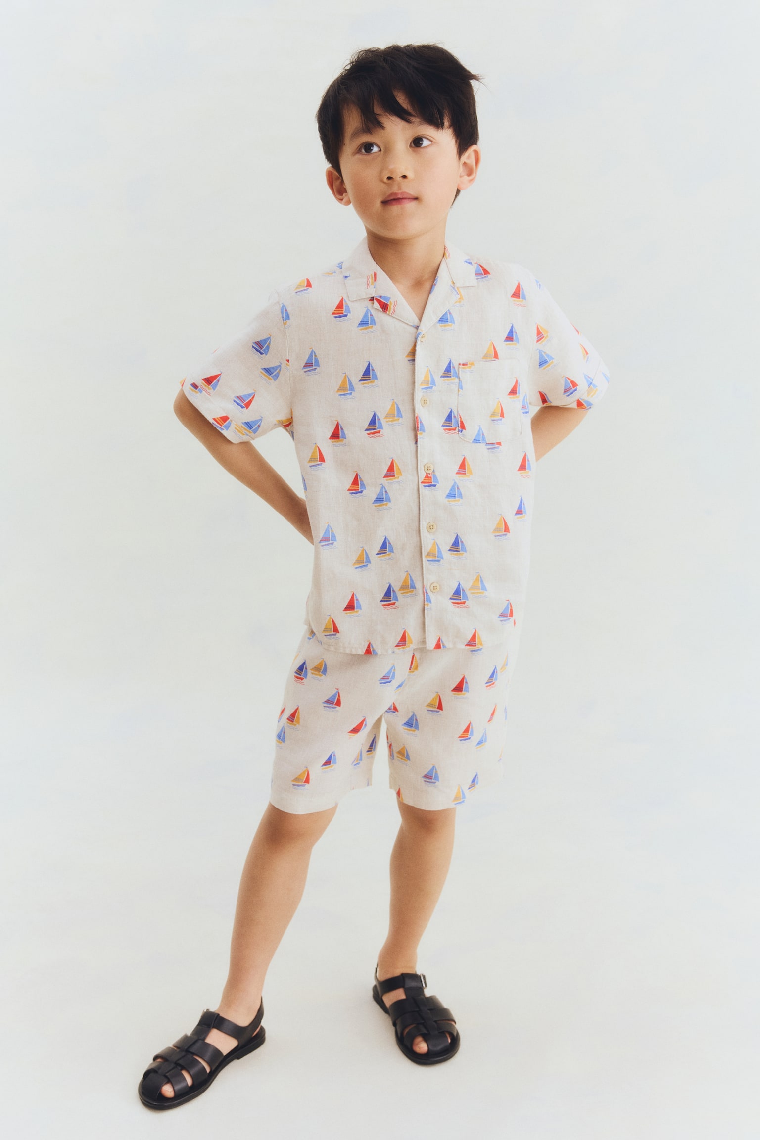 2-piece linen set - 1