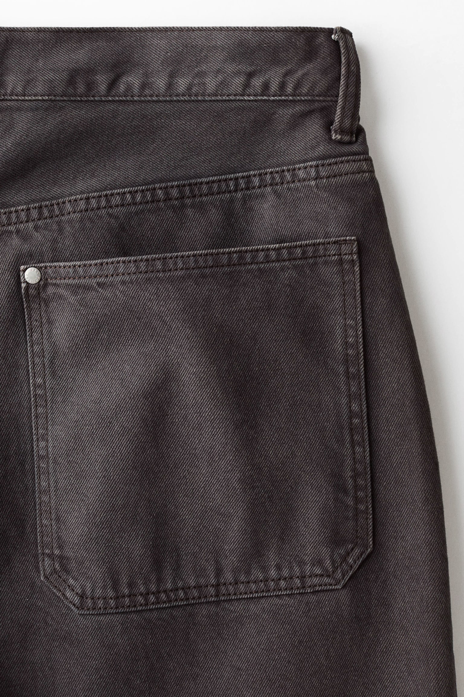 Мужские джинсы H&M Baggy Carpenter, цвет: Тёмный коричневый — фото 6