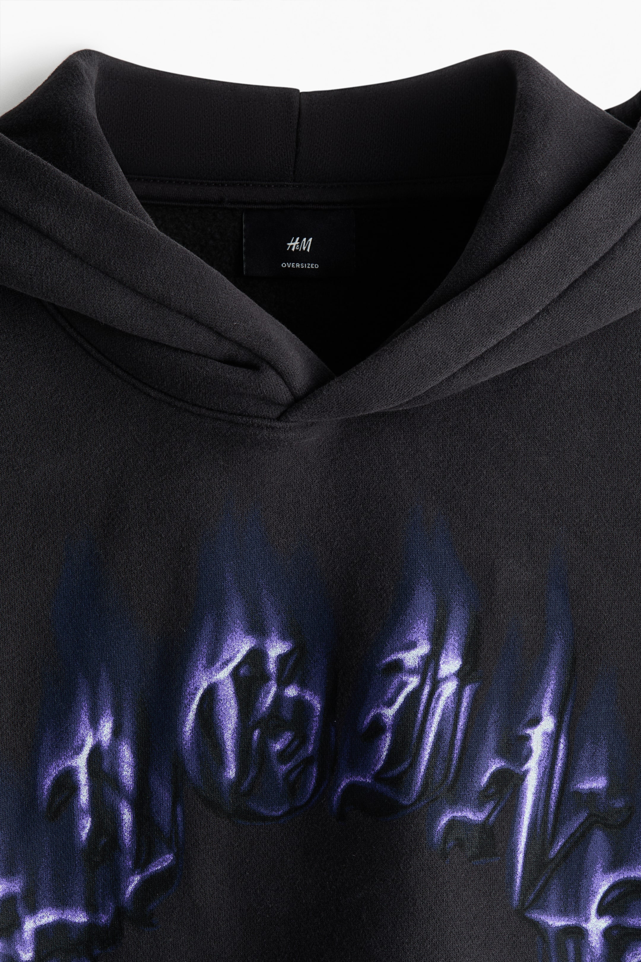 Oversized Printed Hoodie