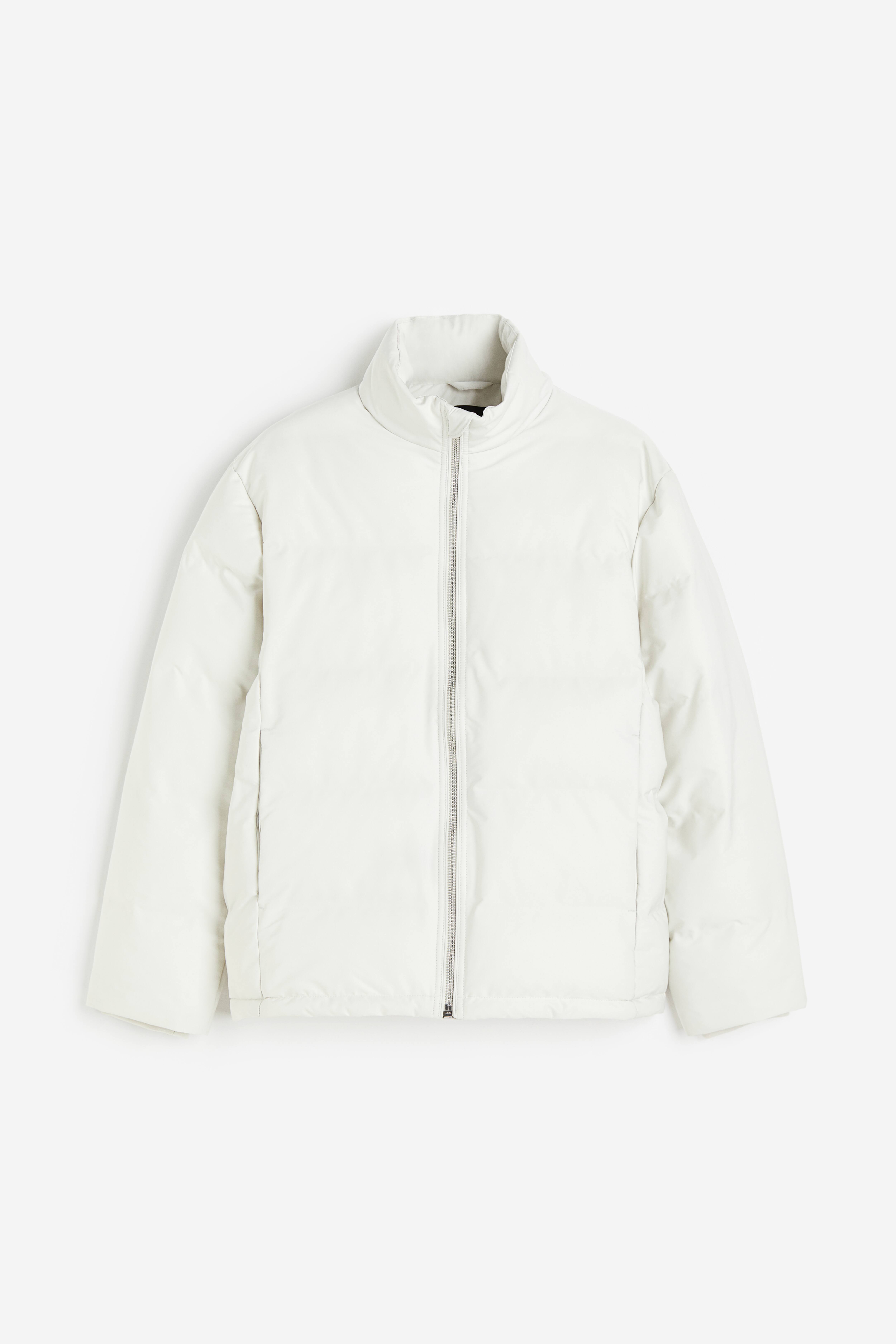 Regular Fit Puffer Jacket Cream Men H M CA