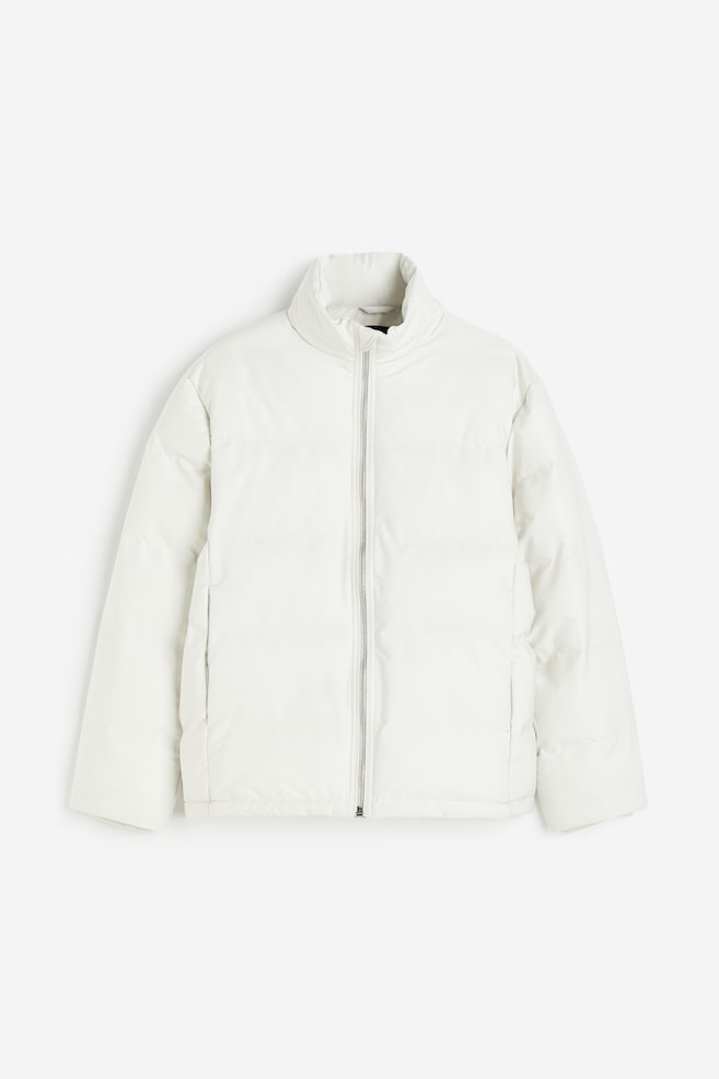 Regular Fit Puffer jacket - Cream/Black - 1