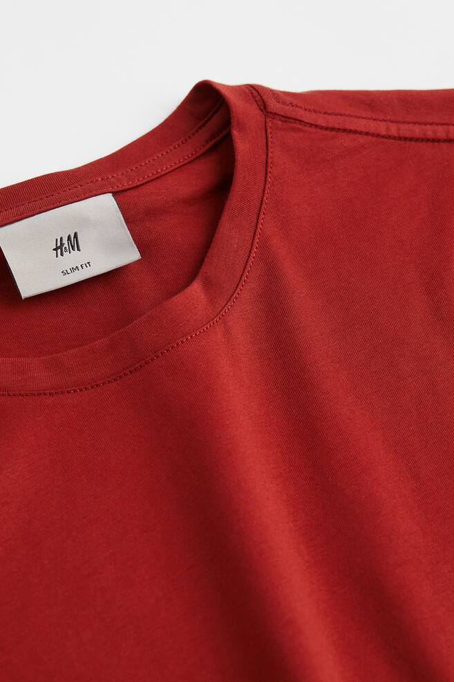 Slim Fit T-shirt i pimabomull - Rød/Hvit/Sort/Dueblå/dc/dc/dc/dc/dc/dc/dc/dc/dc - 2
