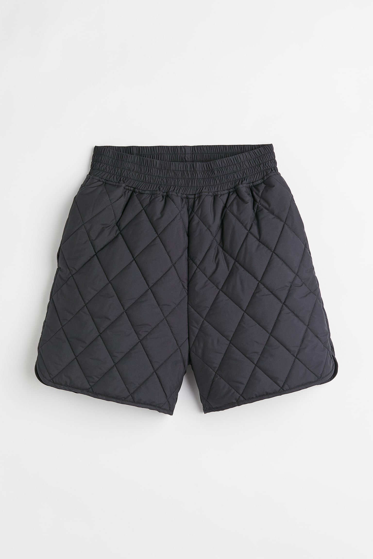 Quilted shorts - Black - 1