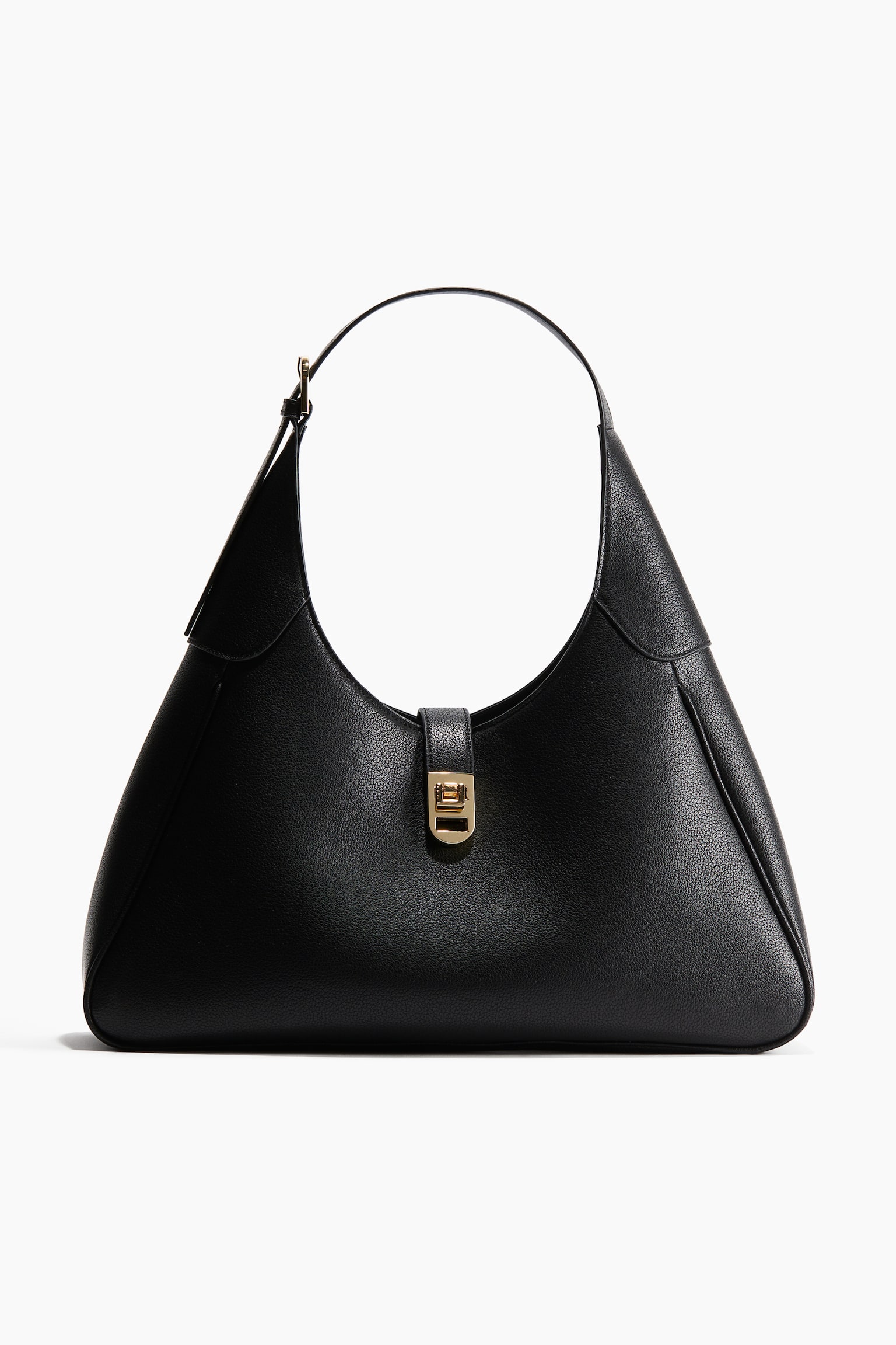 Triangular shoulder bag - Black - 1