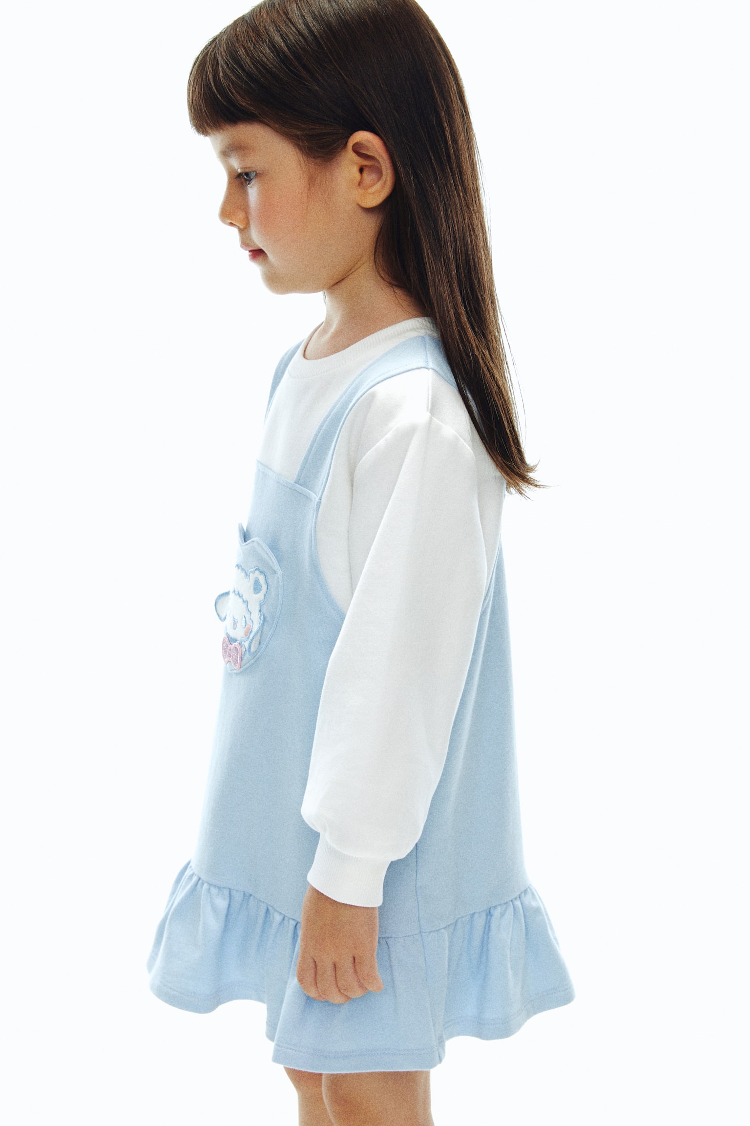 デザインスウェットワンピース - ライトブルー／シナモロール/ブラック／クロミ/ライトパープル／クロミ - 5