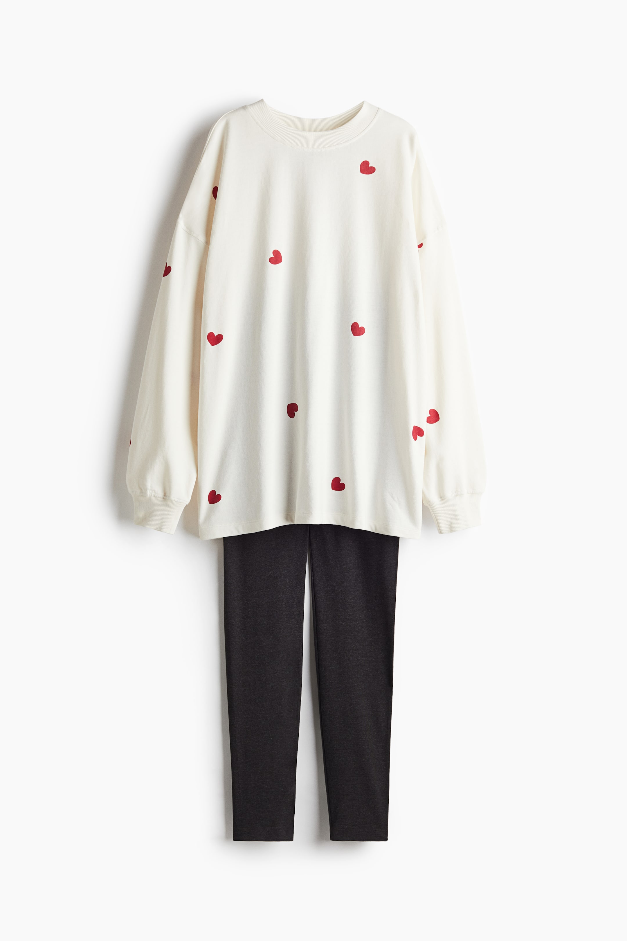 Printed pyjamas - Cream/Hearts - Ladies | H&M 7