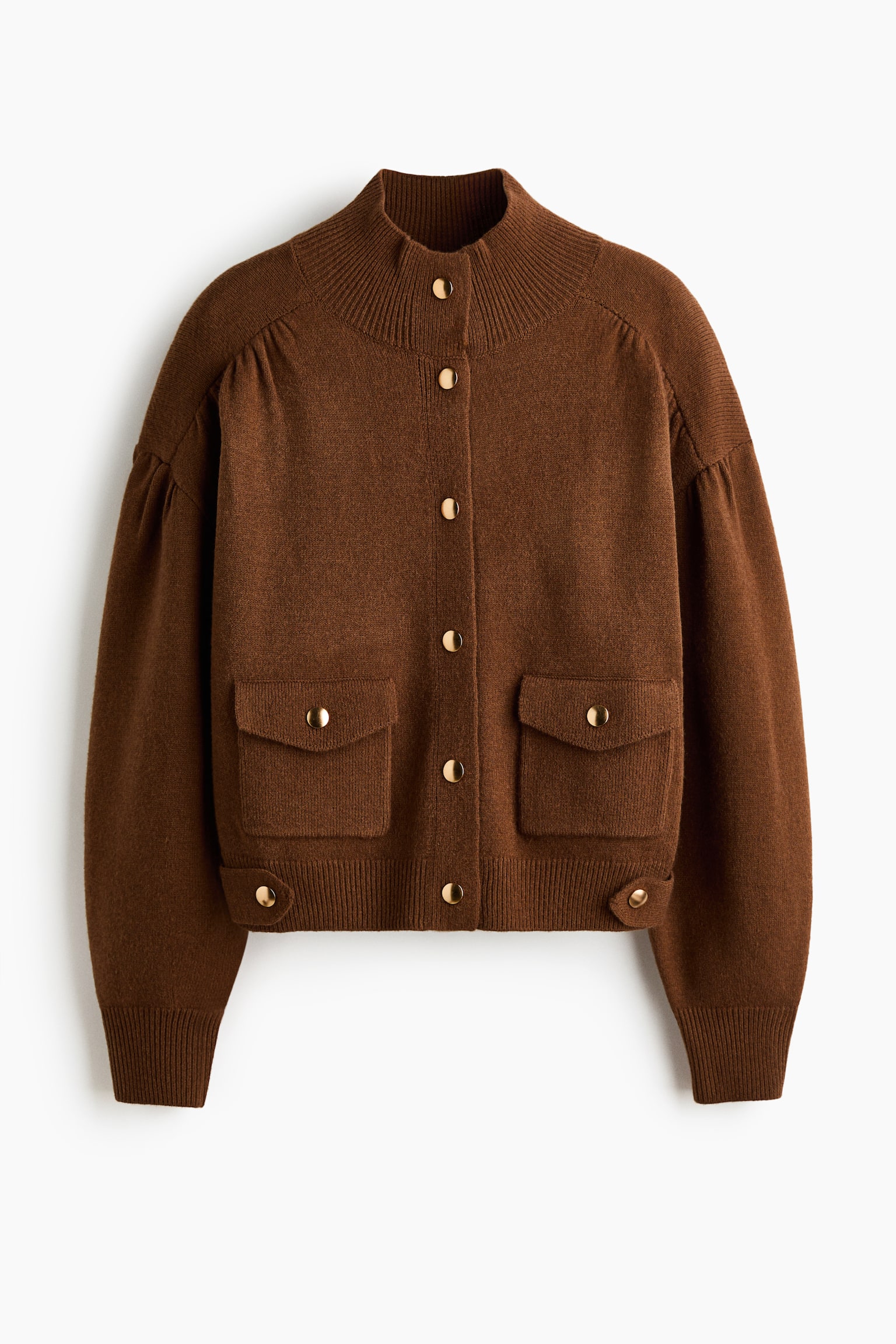Женский кардиган H&M Oversized Cardigan, цвет: Коричневый — фото 1