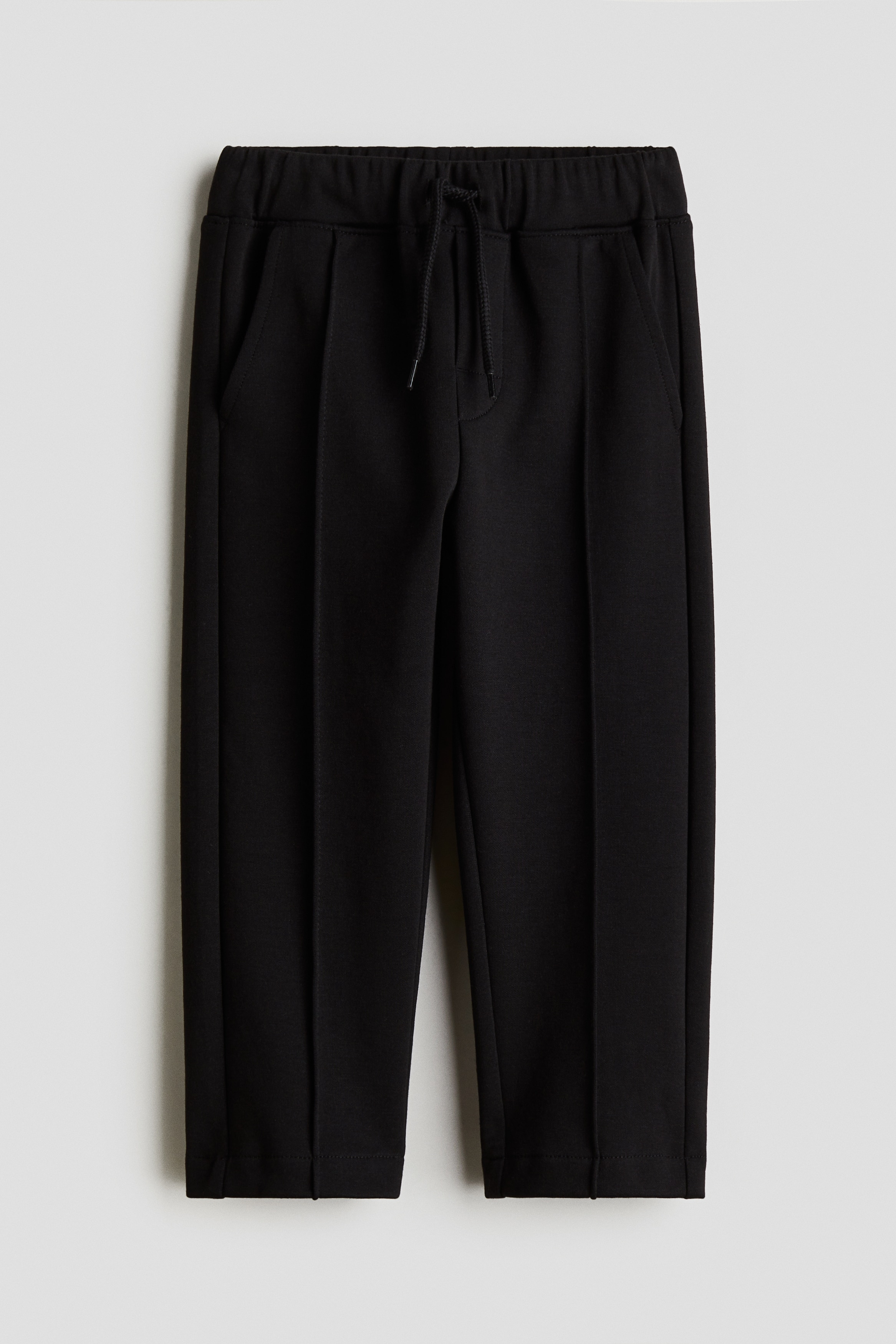 褶線慢跑褲 - 黑色/深灰色/深藍色