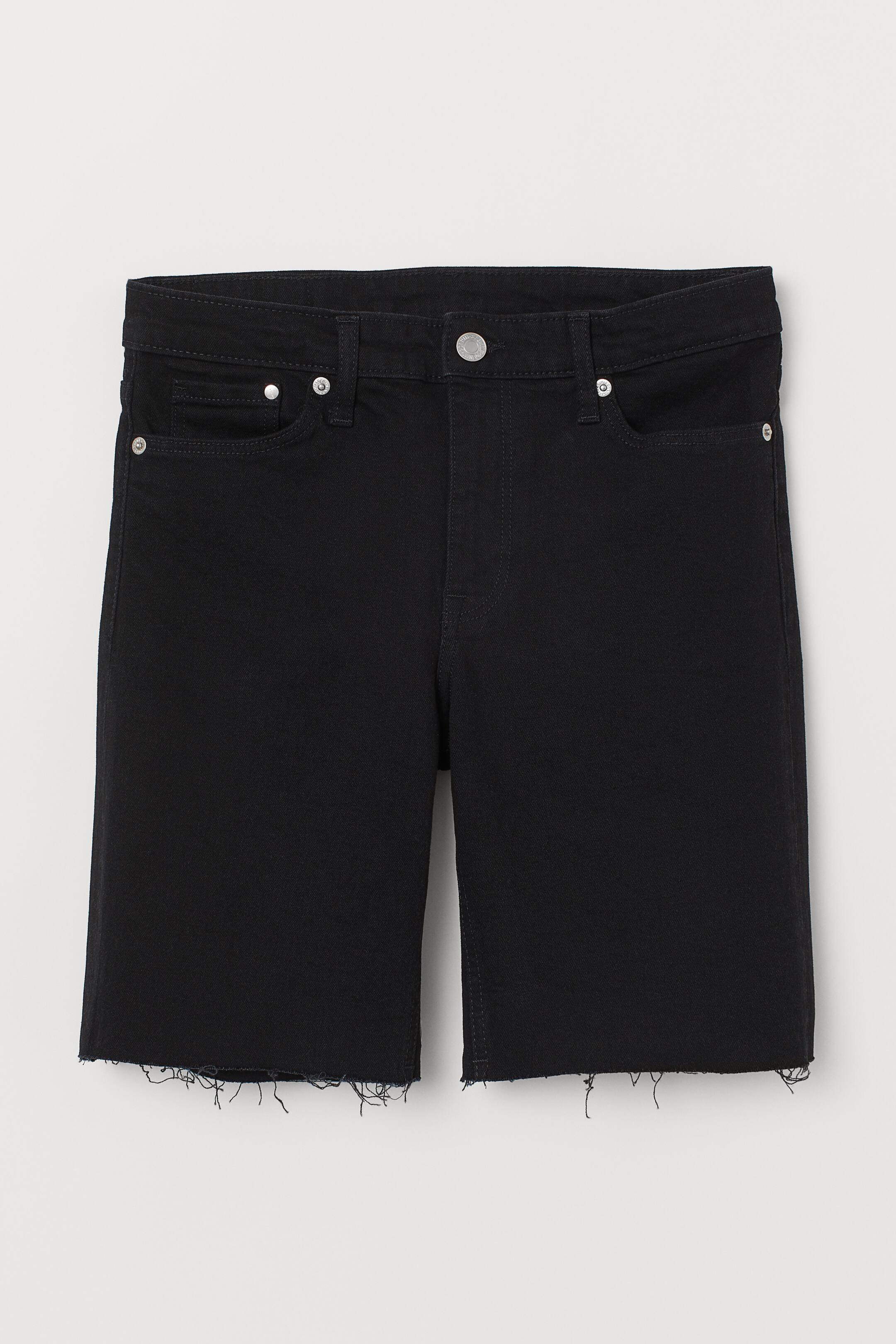 Grösseres Bild ansehen: Jeansshorts - Schwarz - DAMEN | H&M CH 1