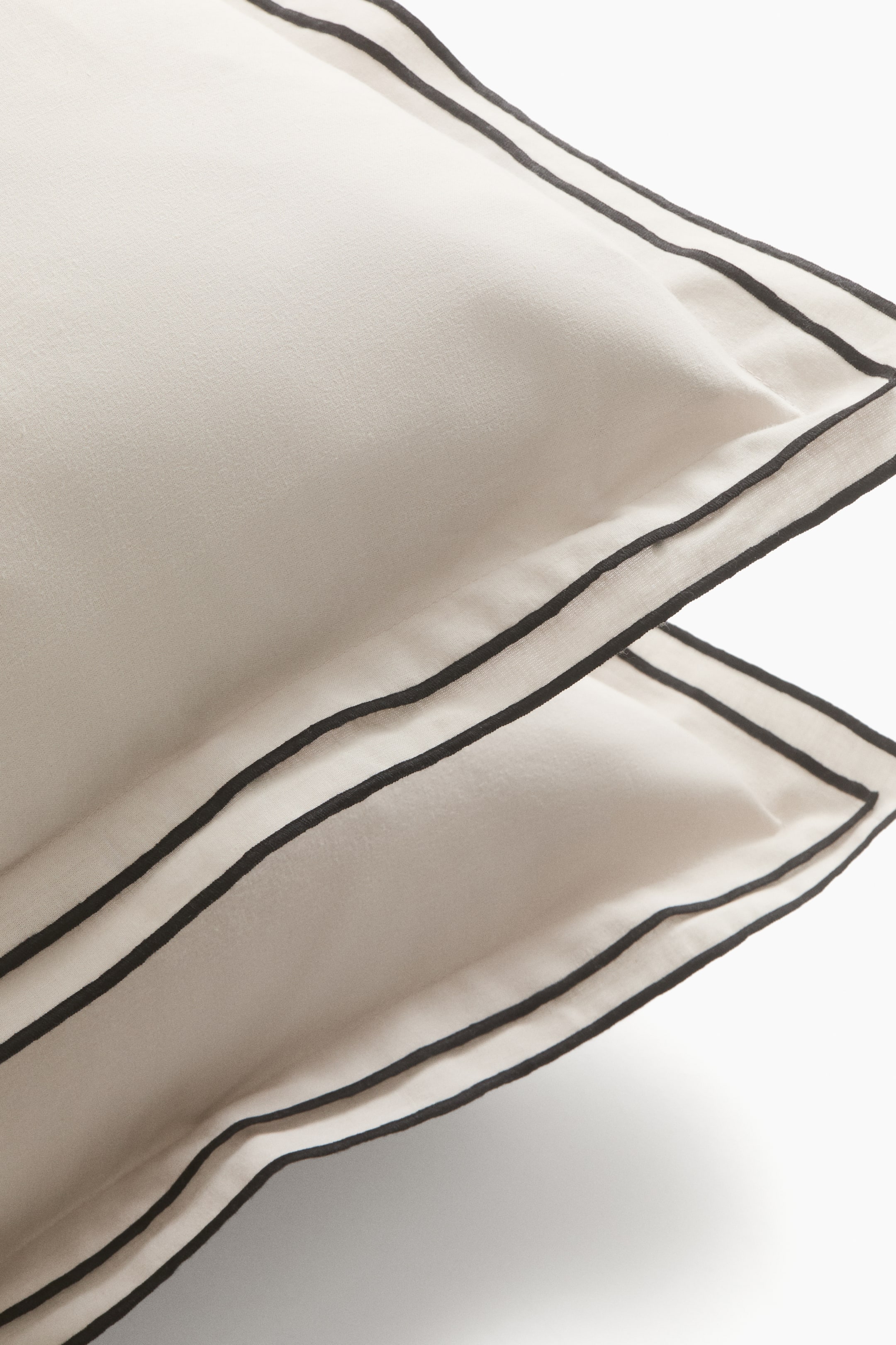 Lot de 2 taies d'oreiller en coton