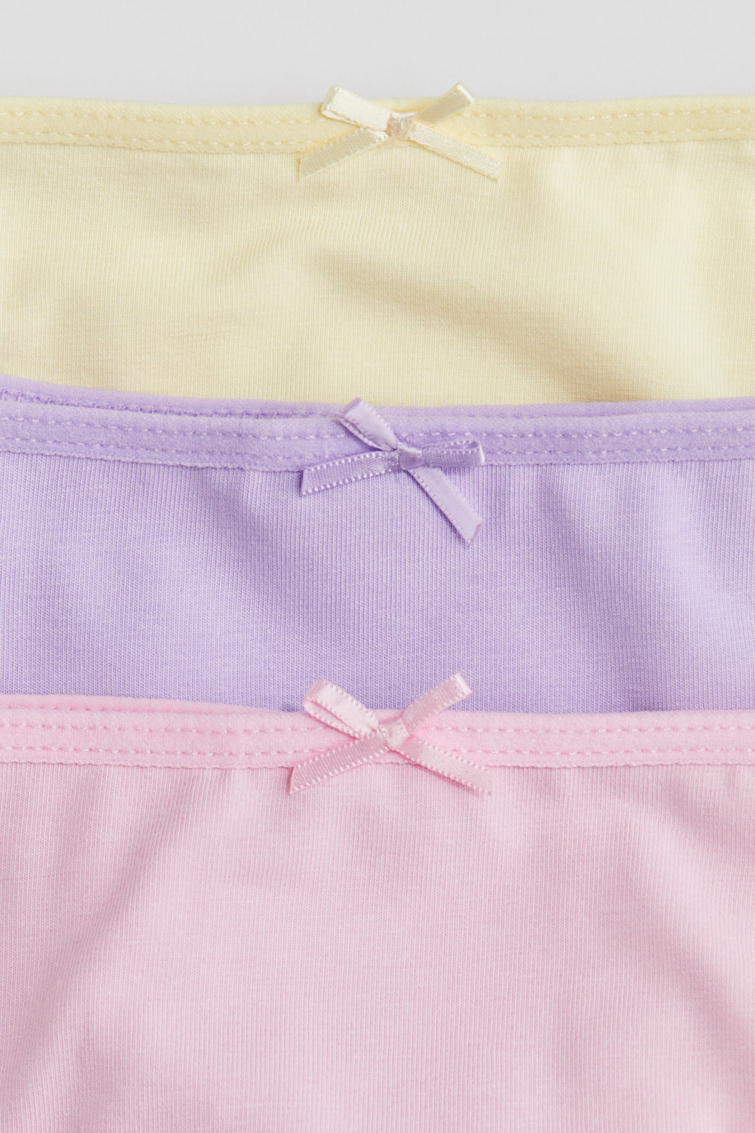 10-pack cotton briefs - Light yellow/Light pink/Light pink/White/Pink/Light pink - 2