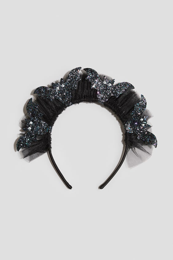 Детские аксессуары для волос H&M Appliquéd Hairband, цвет: Чёрный