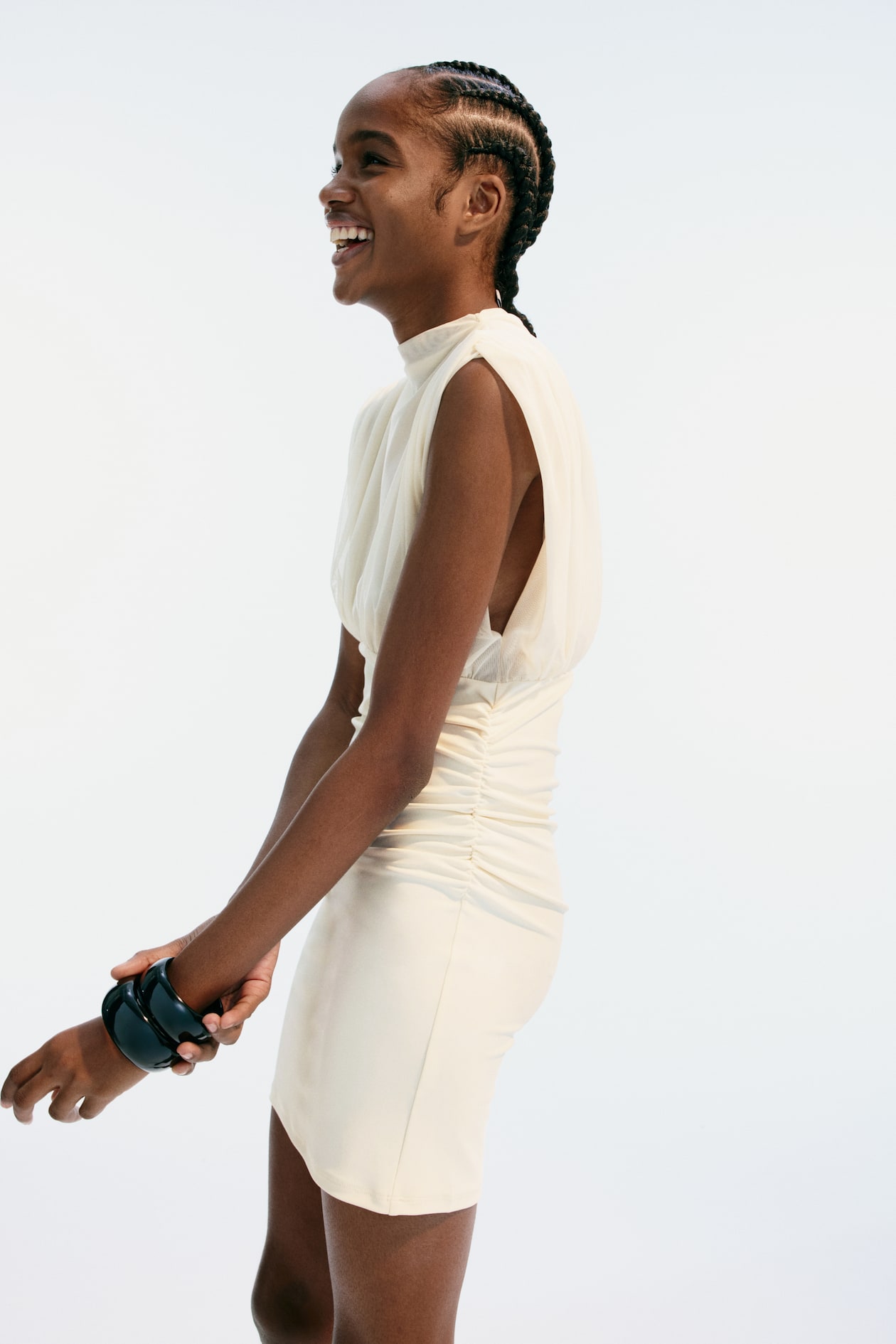 Draped Mini Dress - image 4