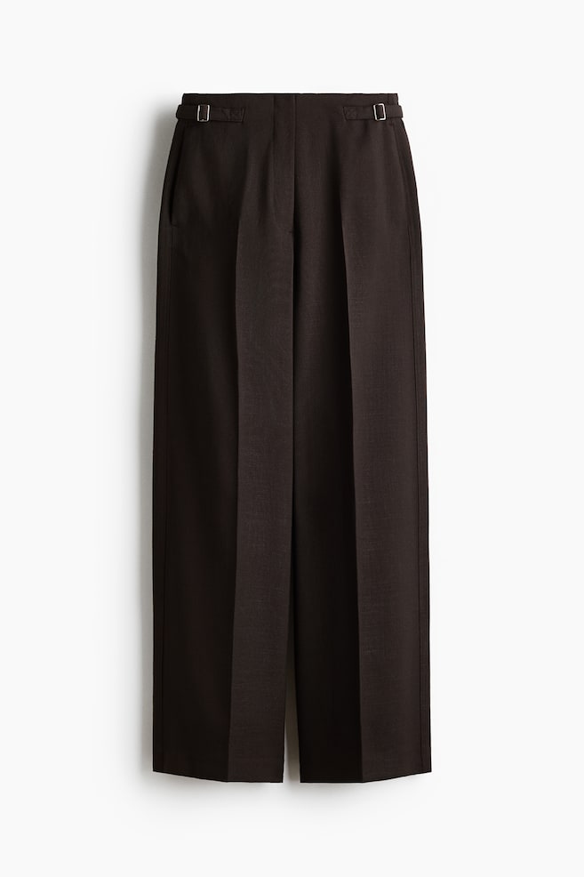 Wide-Leg Dress Pants - Dark brown/Light khaki green/Black/Cream - 1