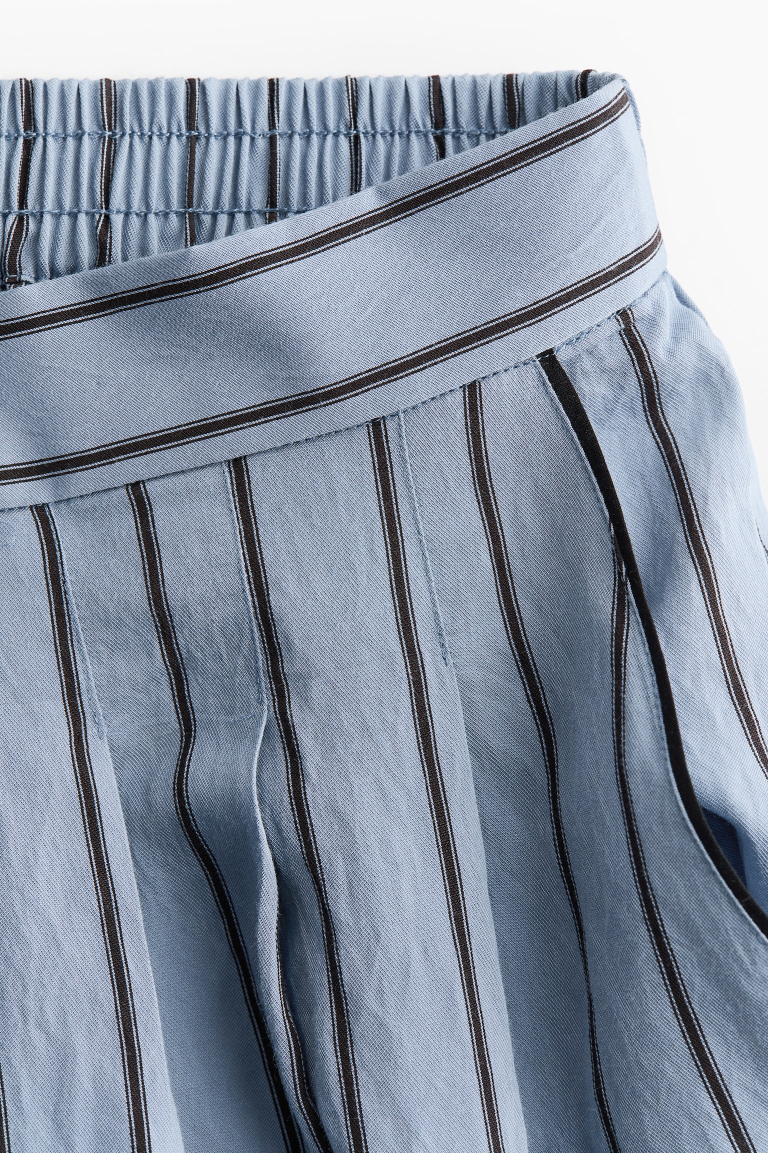 Tailored shorts - Light blue/Striped - 3
