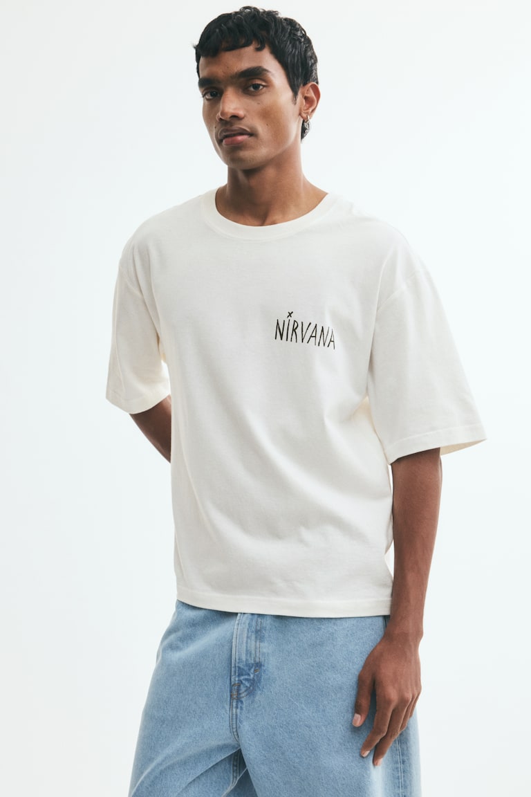 Pamučna majica sa printom Relaxed Fit