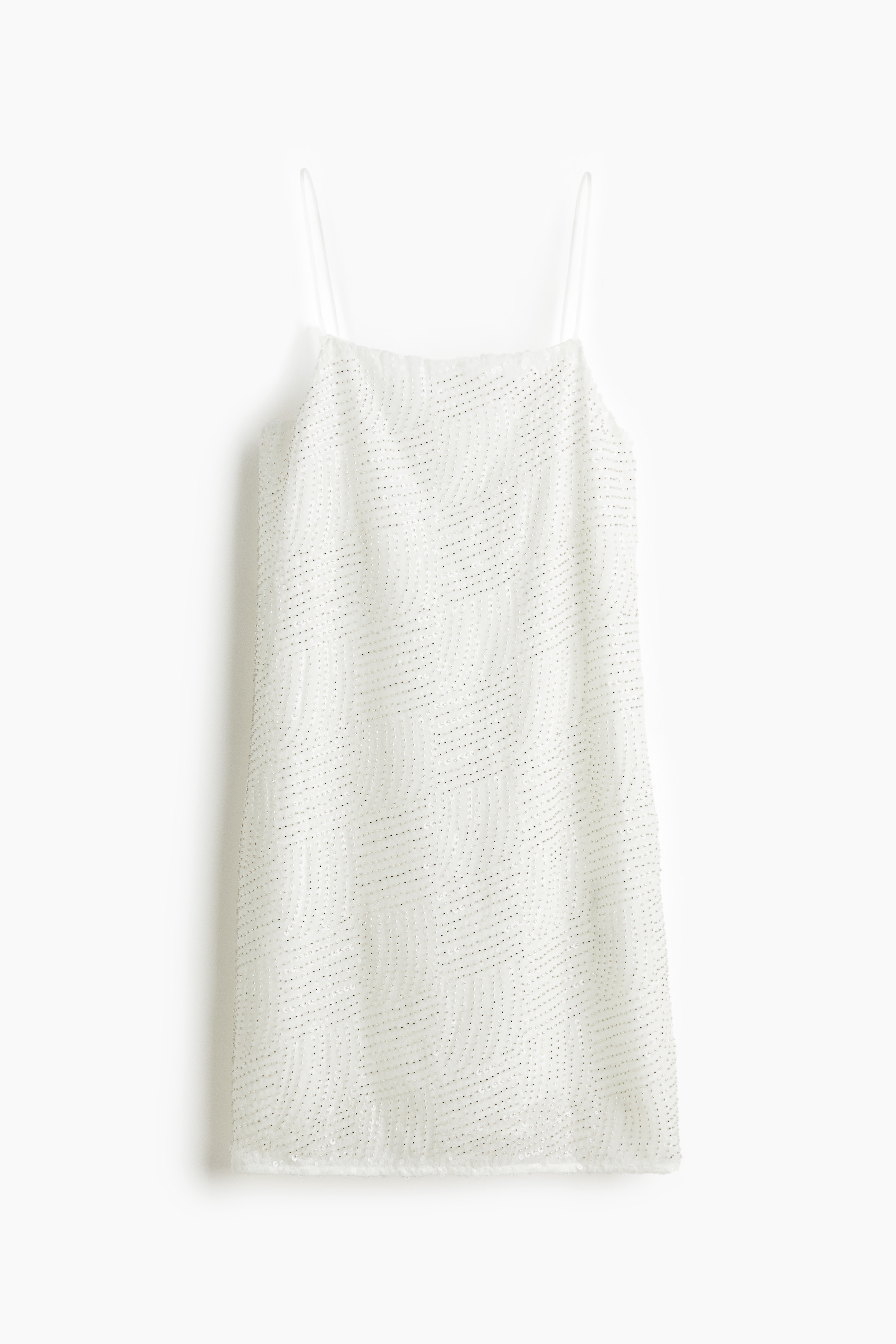 Sparkling Strappy Dress - White