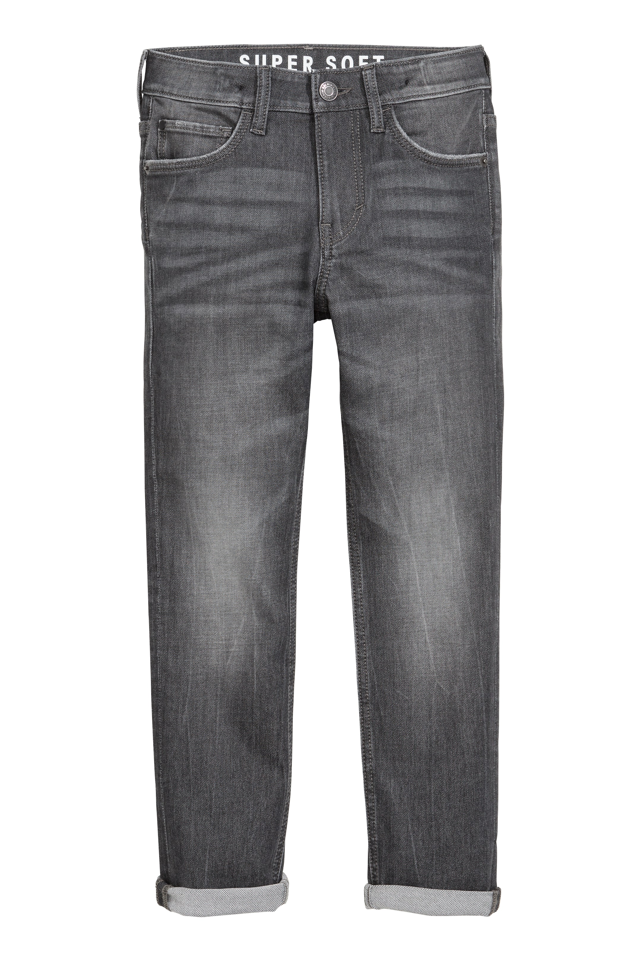View larger image: Jean très doux Taille ajustée - Black denim - Kids | H&M CA 1