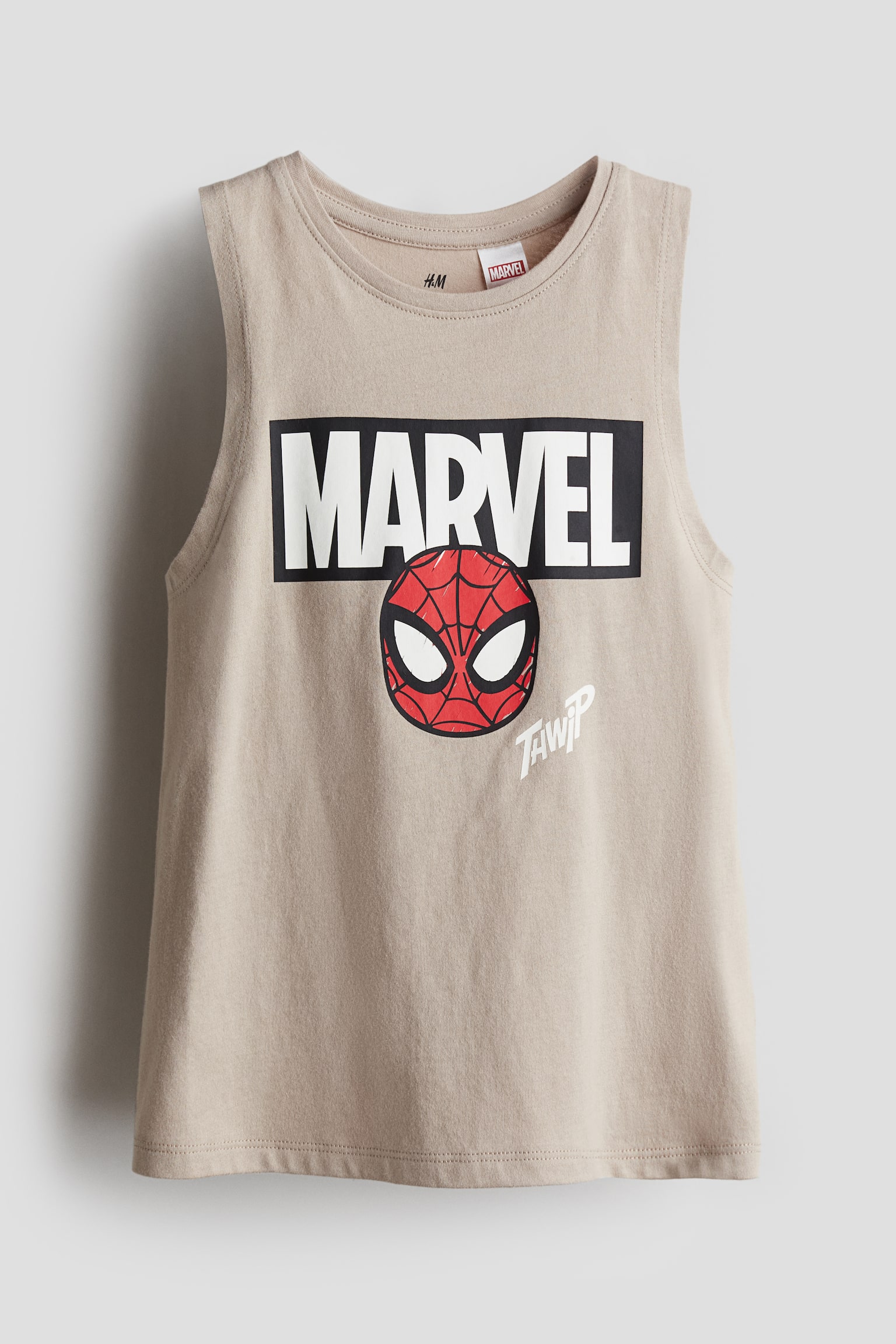 Print-motif vest top - Beige/Spider-Man/Yellow/LEGO - 1