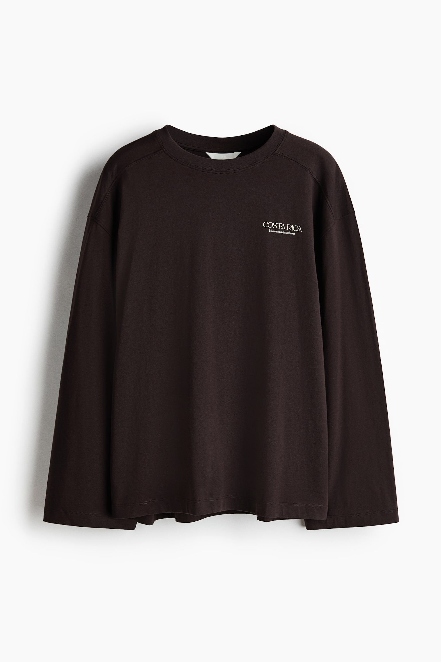 Oversized jersey top - Dark brown/Costa Rica/White/Les Nuits/Light grey marl/New York