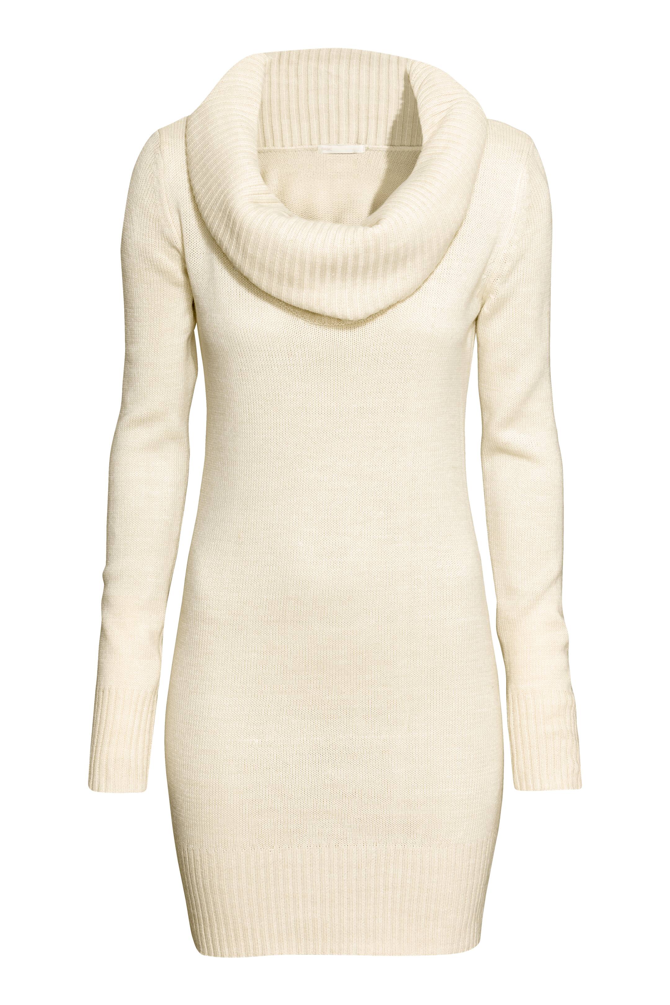 View larger image: Polo-neck jumper - Natural white marl - Ladies | H&M GB 1