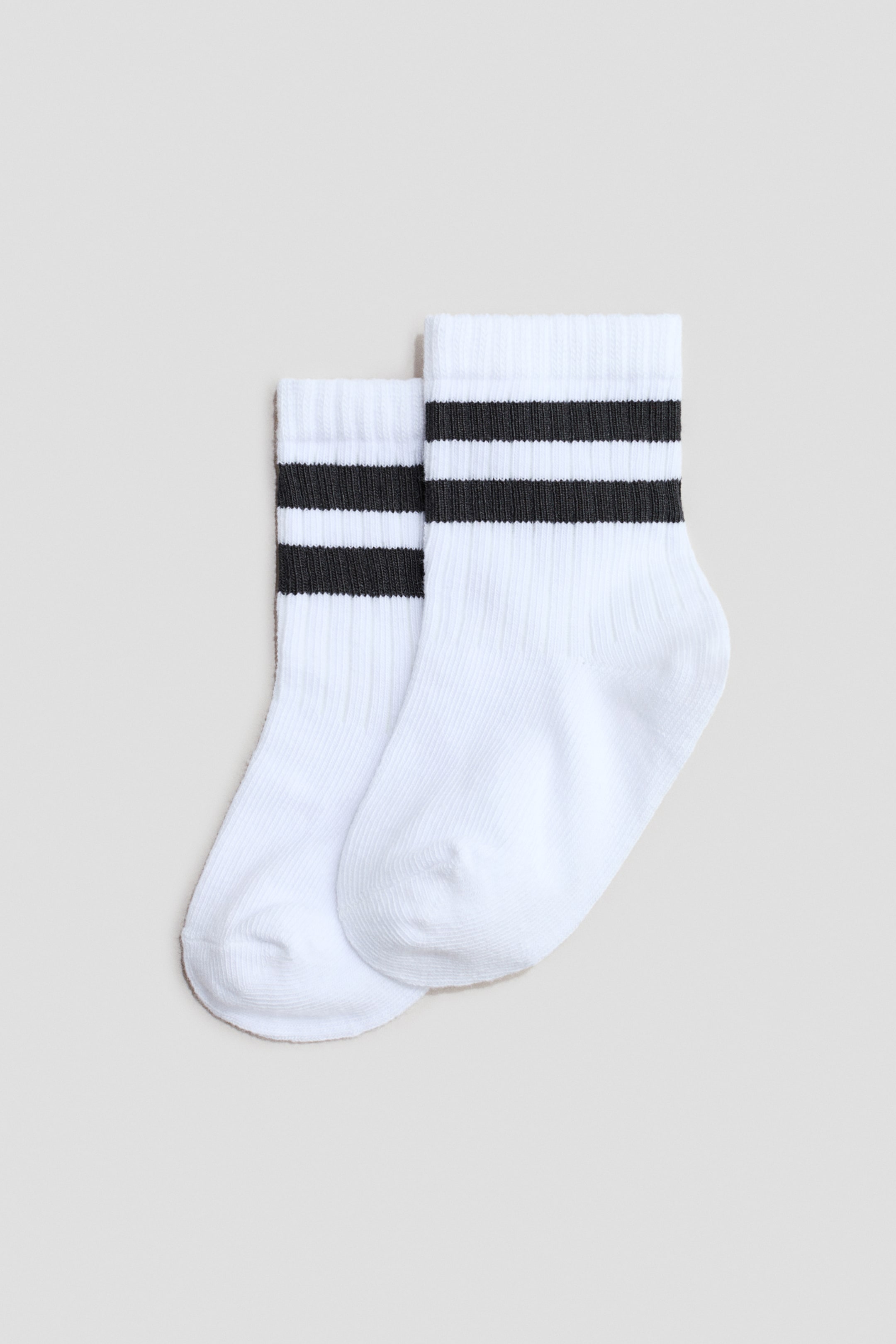 Ampliar la imagen: 3-pack de calcetines - Blanco/Franjas - Kids | H&M MX 3