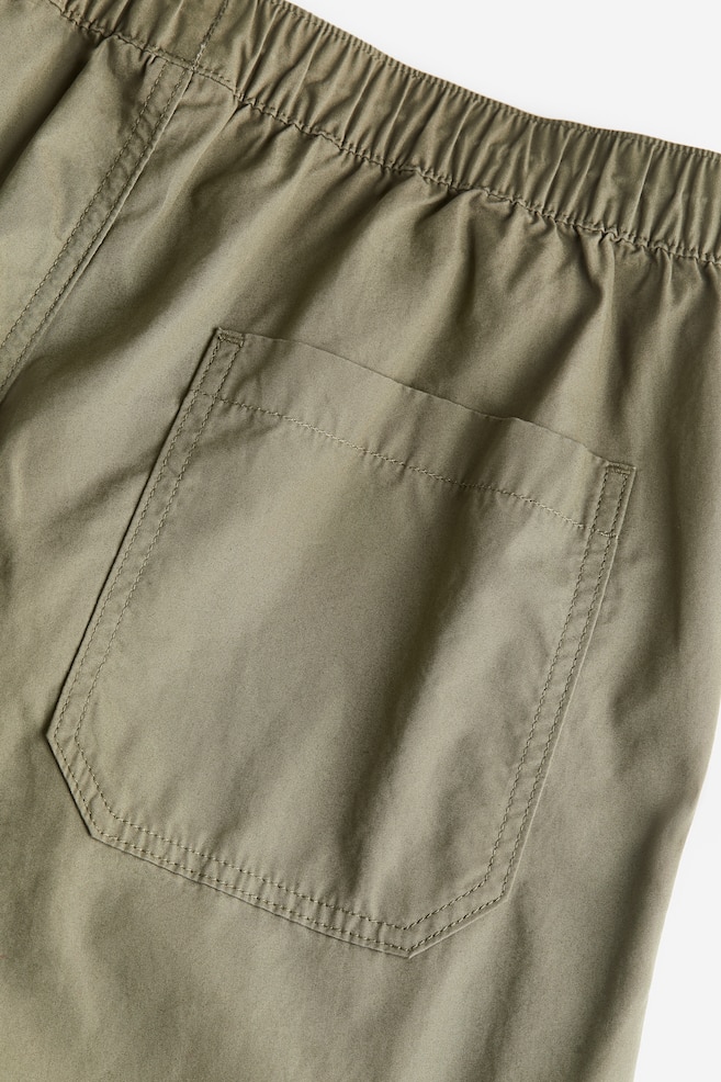 Loose Fit Parachute trousers - Khaki green/Black - 5
