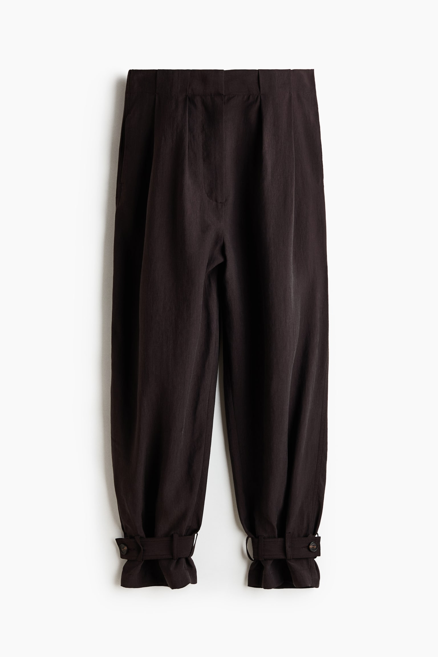 Balloon trousers - Dark brown/Black - 1