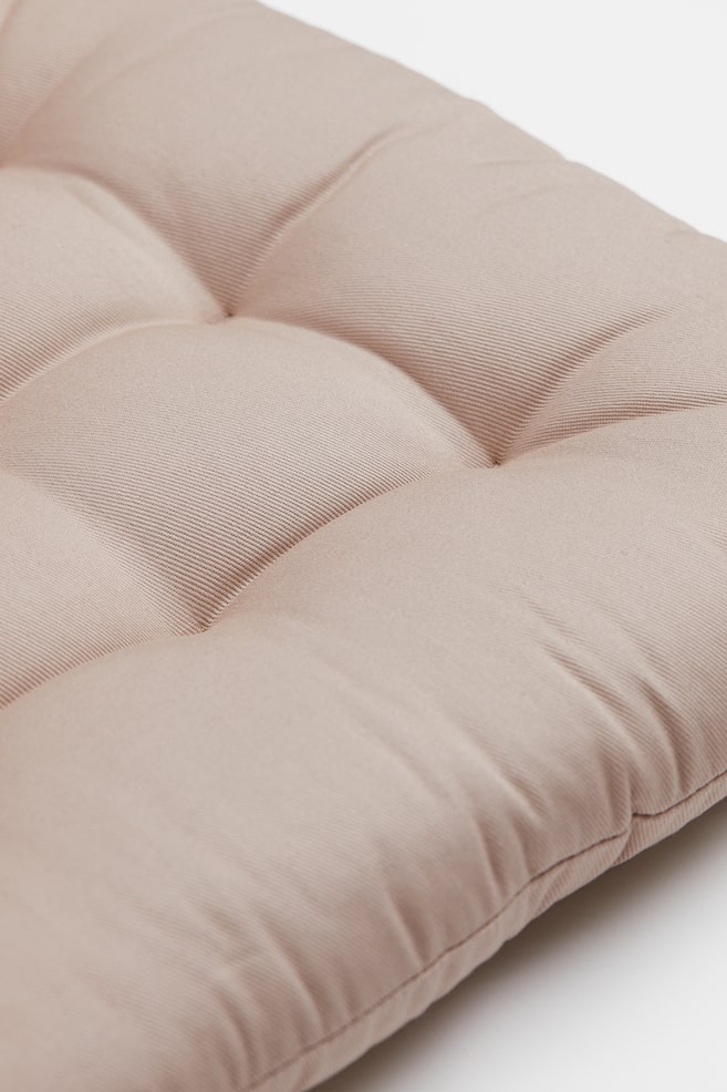 Twill seat cushion - Light beige/White - 2